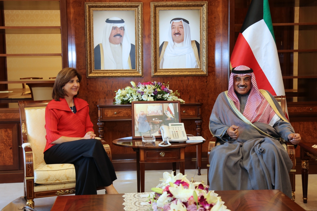 Ministray su homólogo, el Viceprimer Ministro y Ministro de Relaciones Exteriores de Kuwait
