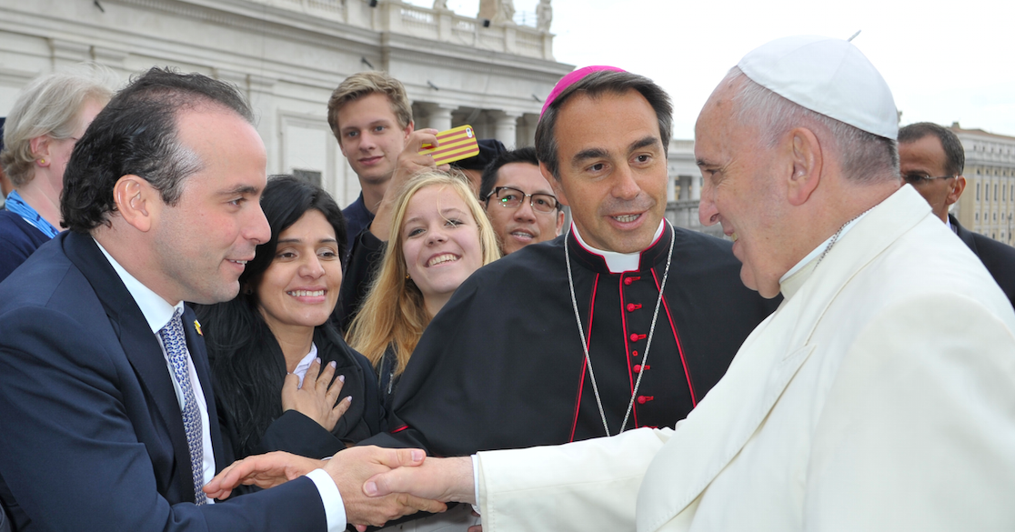 Papa Francisco invitó a los colombianos a seguir trabajando por la construcción de la paz