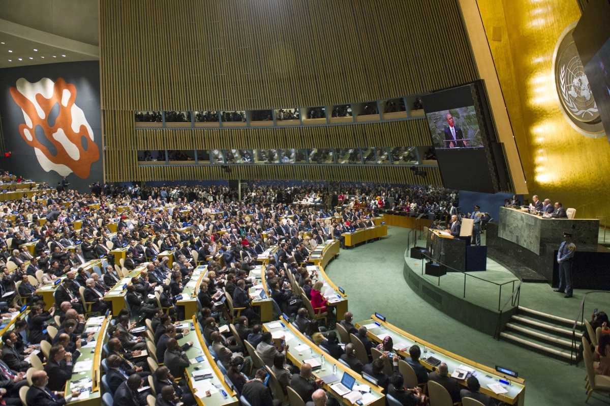 Presidente Juan Manuel Santos y la Canciller María Ángela Holguín asistieron a la inauguración de la 69° Asamblea General de las Naciones Unidas