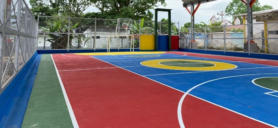 La Casa Lúdica del municipio de Cubará, Boyacá, ya cuenta con una cancha remodelada por la Dirección de Fronteras de la Cancillería