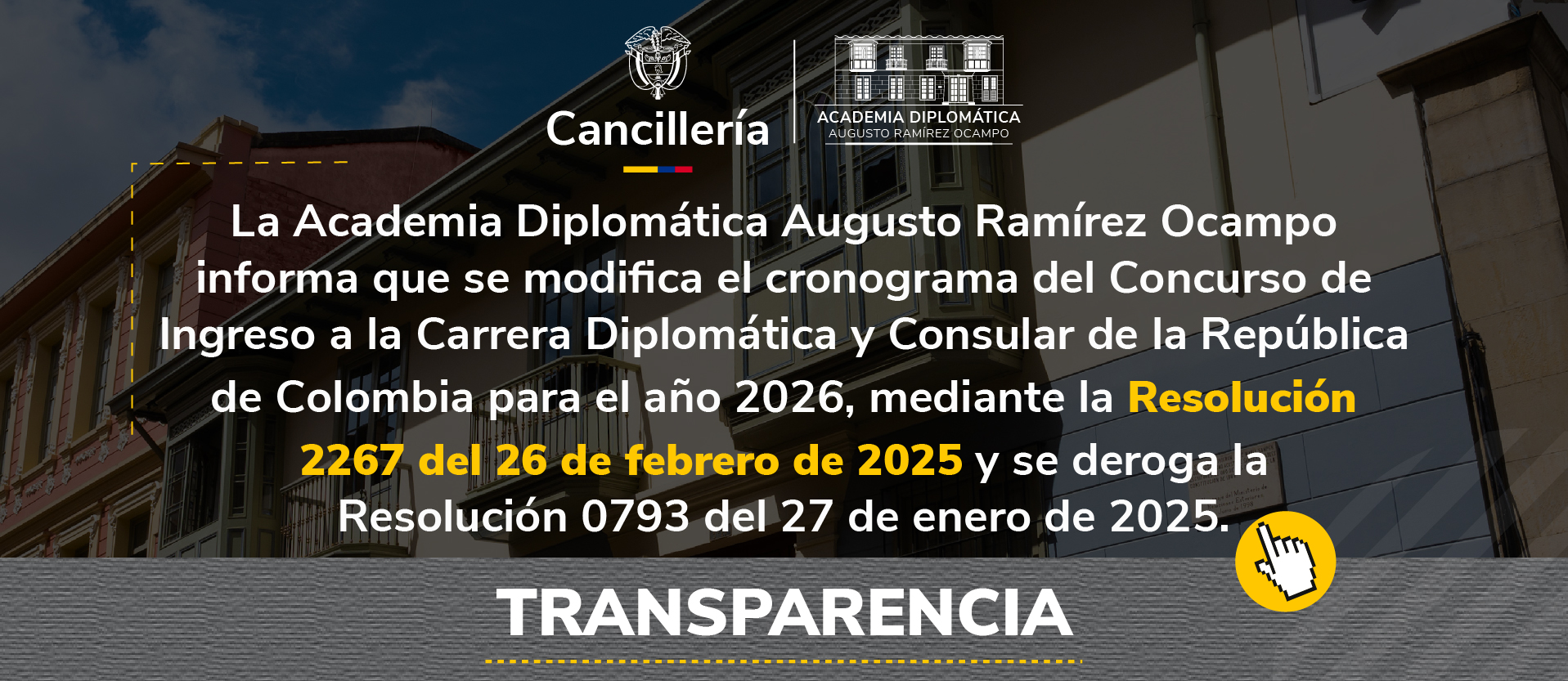 Consulta la modificación al cronograma del Concurso de Ingreso a la Carrera Diplomática y Consular 2026