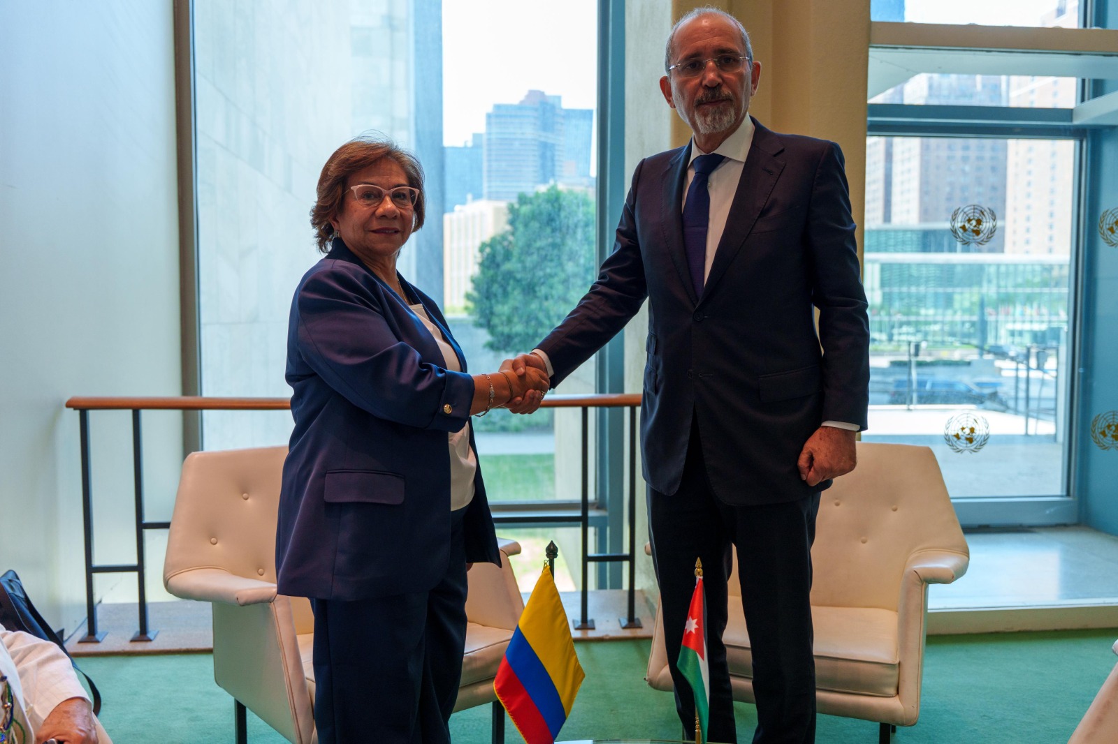 Canciller (e ) Villavicencio y Ministro de Jordania