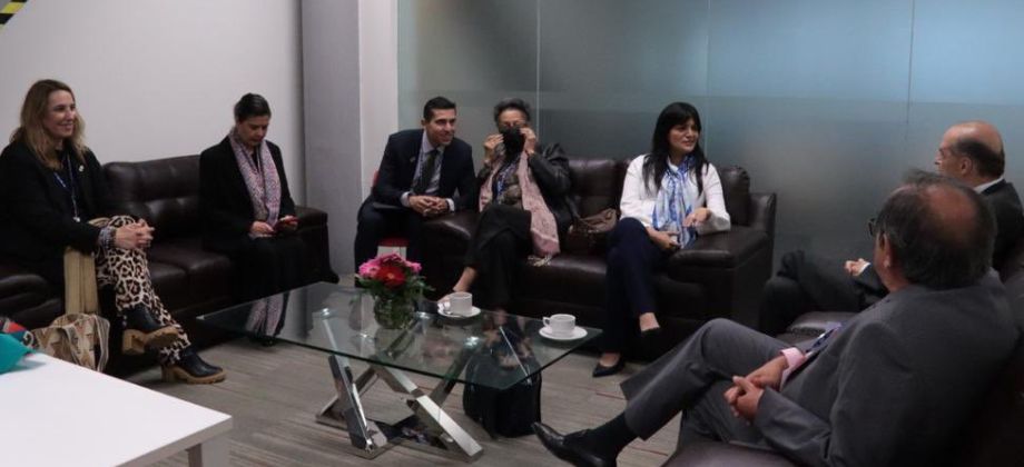 Ministro Álvaro Leyva se reunió con Presidenta y Segunda Vicepresidenta de la Comisión Interamericana de Derechos Humanos (CIDH)