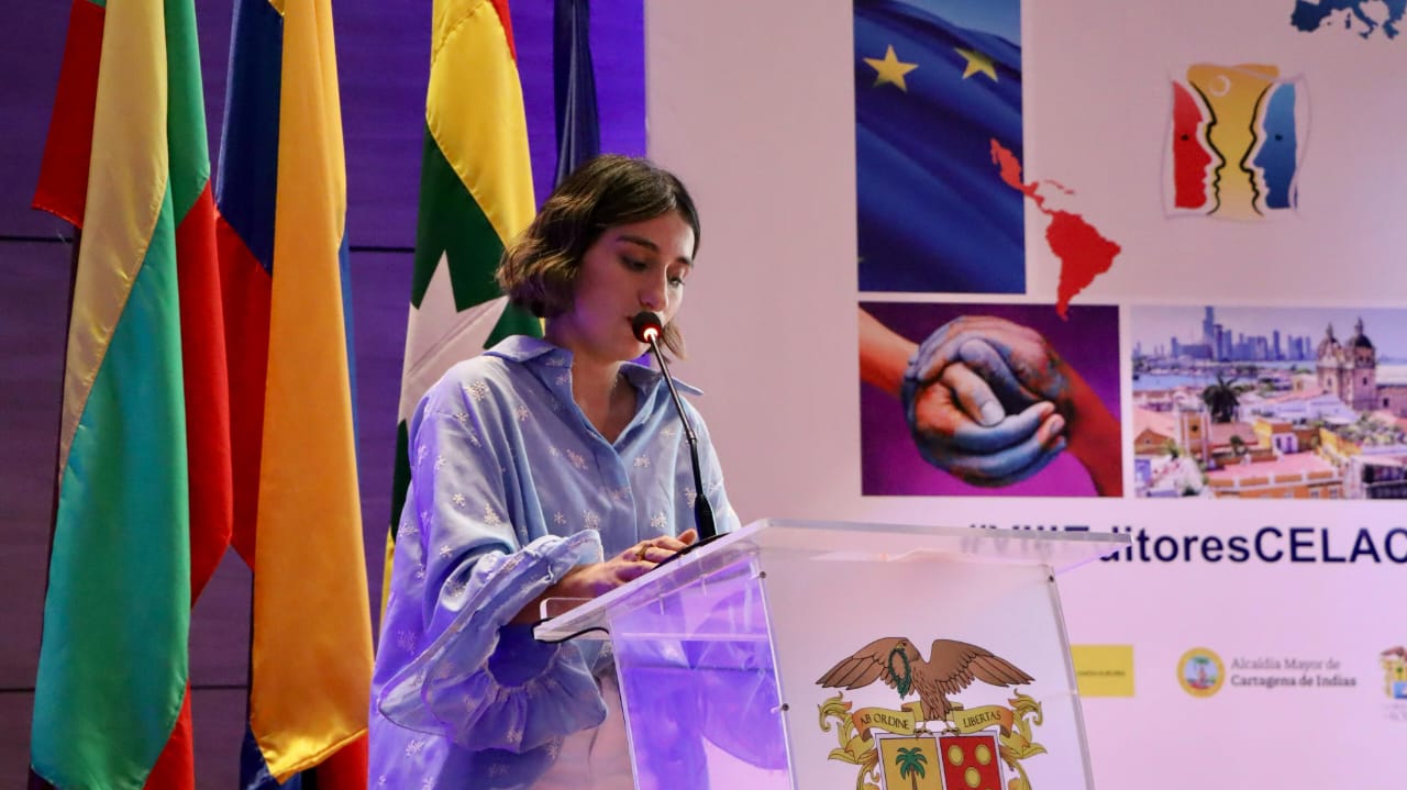 Canciller Laura Sarabia durante su intervención
