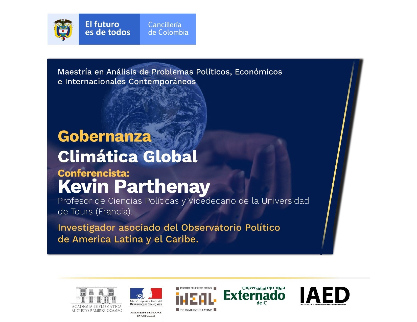 Ciclo de conferencias Gobernanza climática global del 9 al 12 de mayo de 2022
