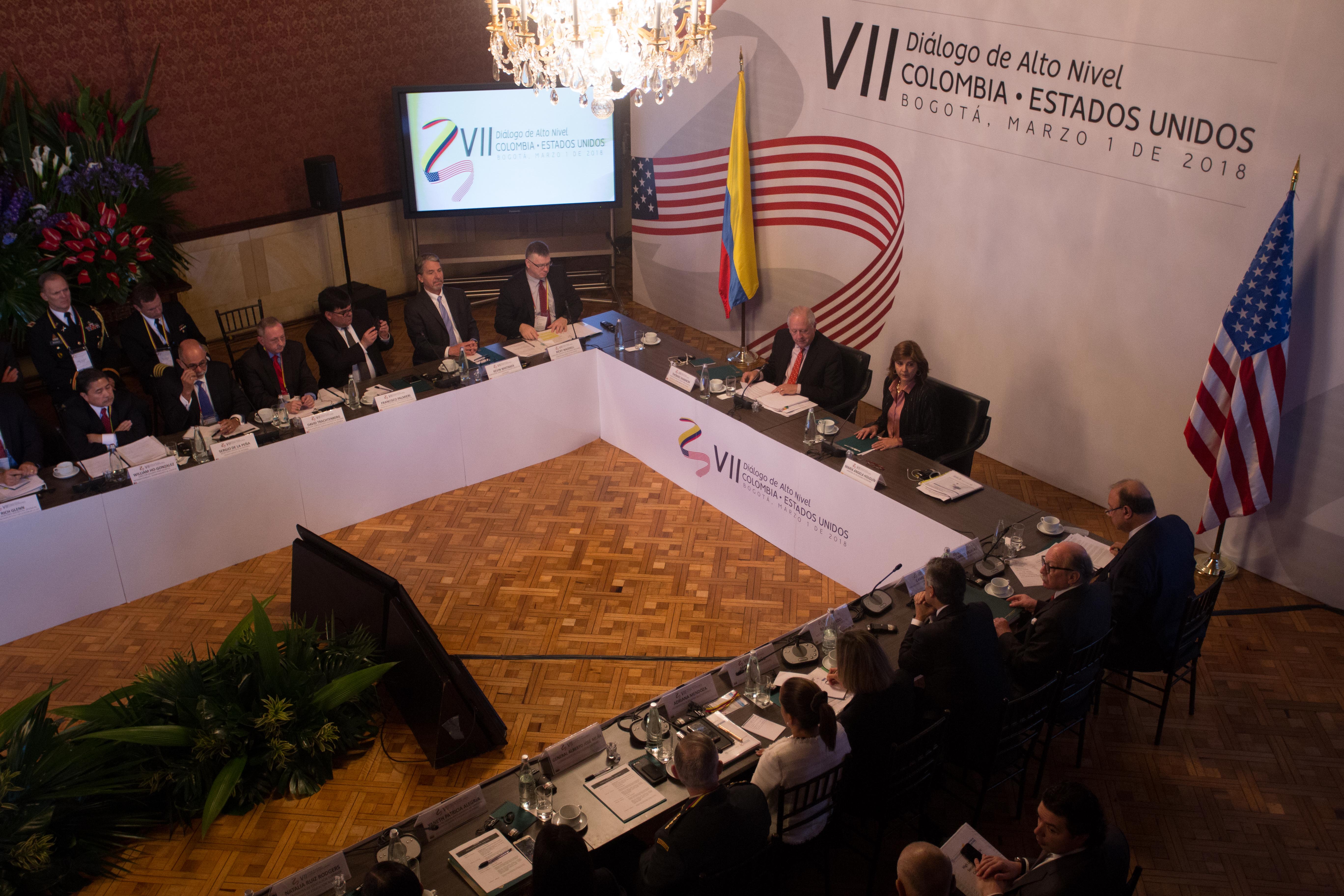 VII Diálogo de Alto Nivel Colombia - EE.UU. es presidido por la Canciller Holguín, el Subsecretario de Estado para Asuntos Políticos, Thomas Shannon, y el Consejero de Seguridad Nacional Adjunto, General Waddell