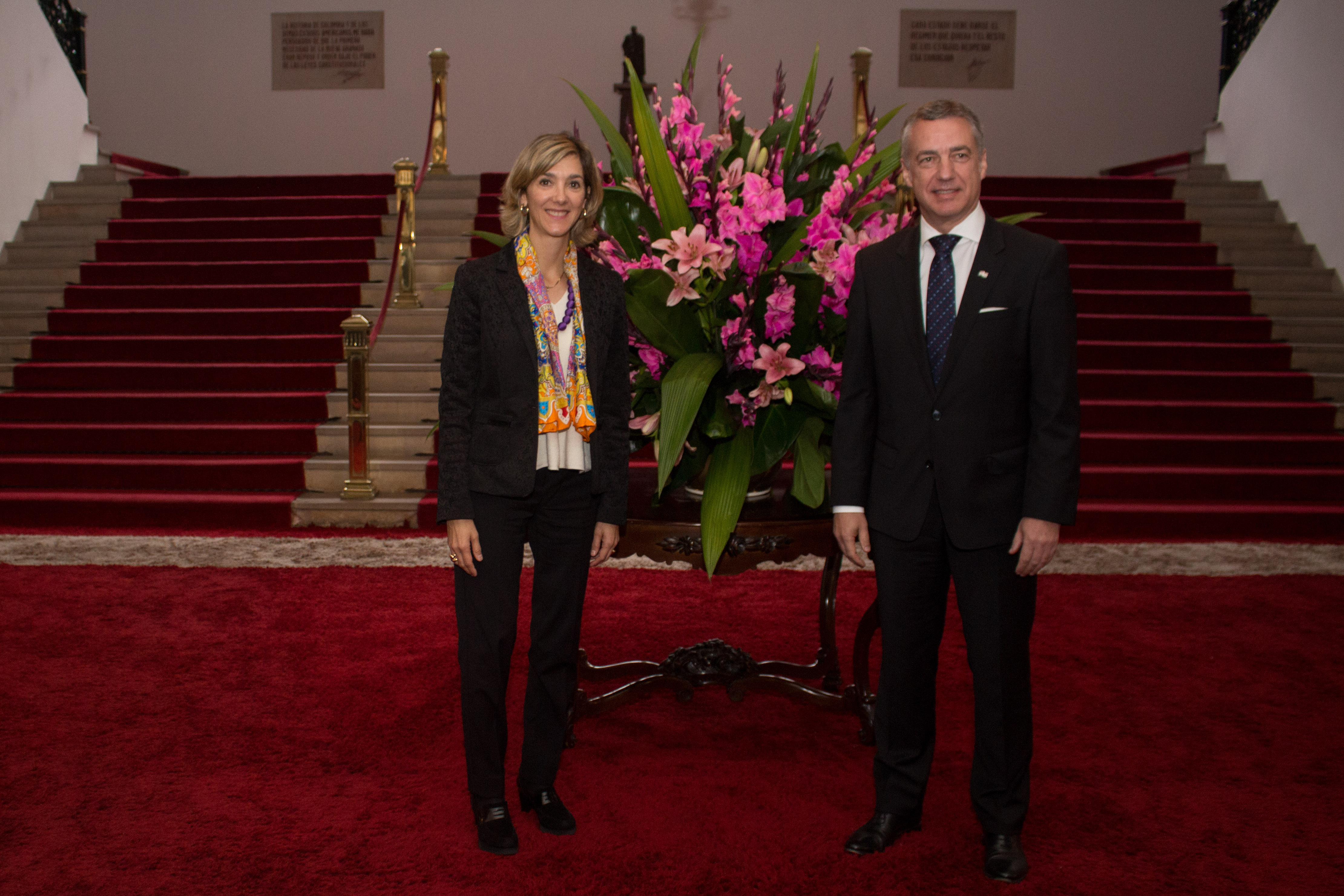 En el Palacio de San Carlos, Viceministra Londoño recibió la visita de Iñigo Urkullu Rentería, Presidente del País Vasco