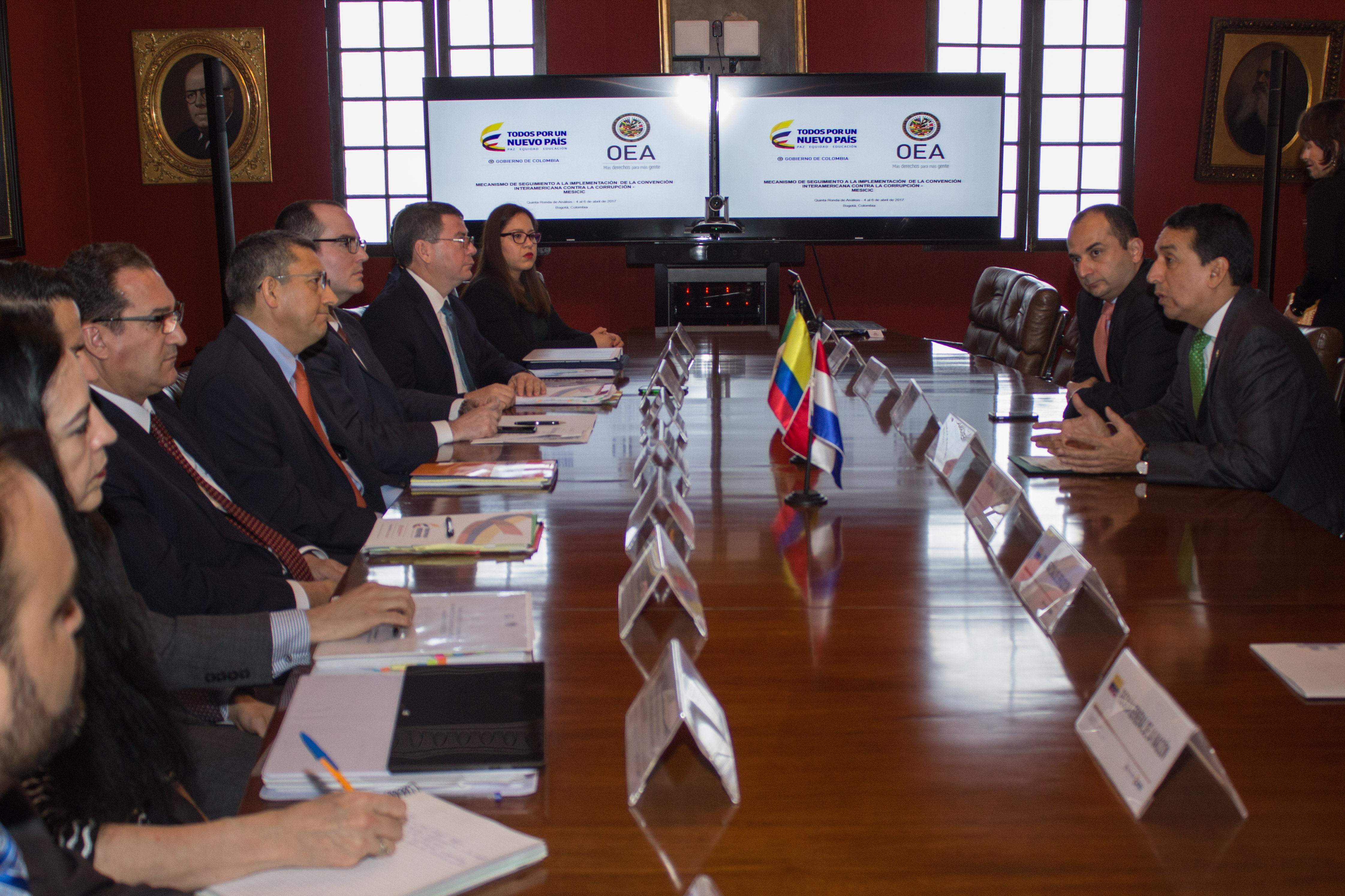 Director de Asuntos Políticos Multilaterales de Cancillería presidió la apertura de la visita in situ del Mecanismo de Seguimiento de la Convención Interamericana 