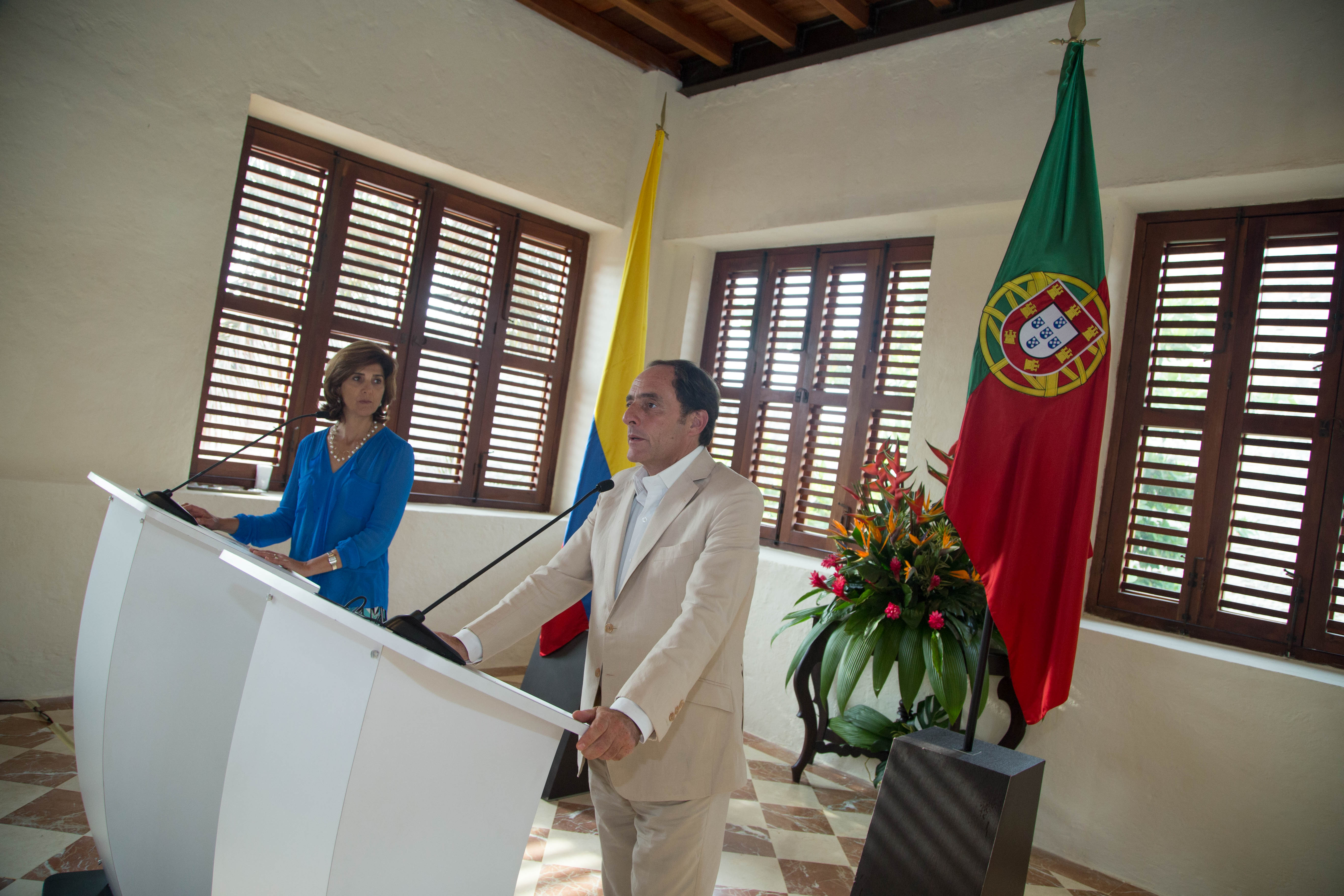 Viceprimer Ministro de Portugal, Paulo Portas, que se encuentra de visita oficial en Colombia