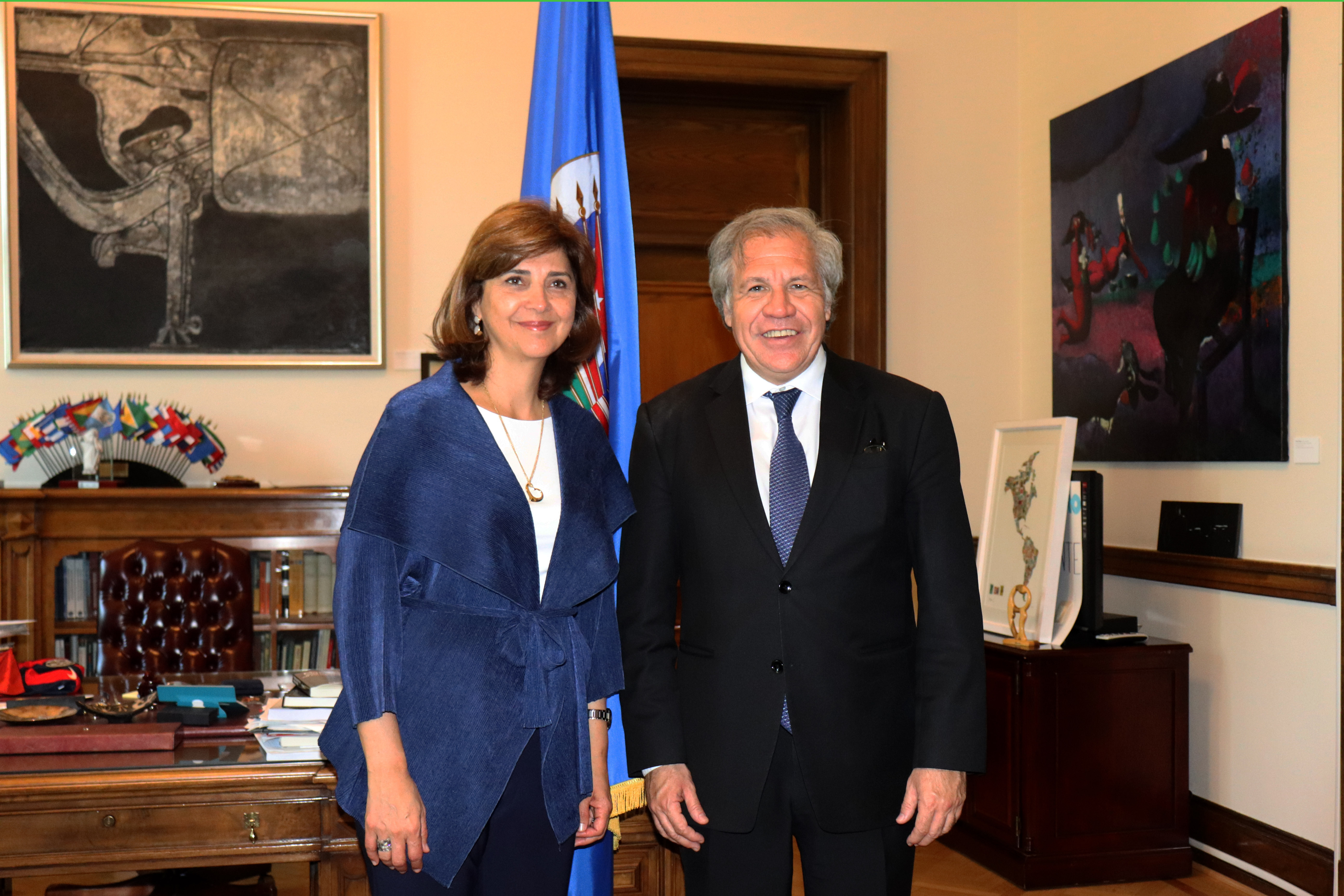 Canciller María Ángela Holguín se reunió con Secretario General de la OEA, Luis Almagro