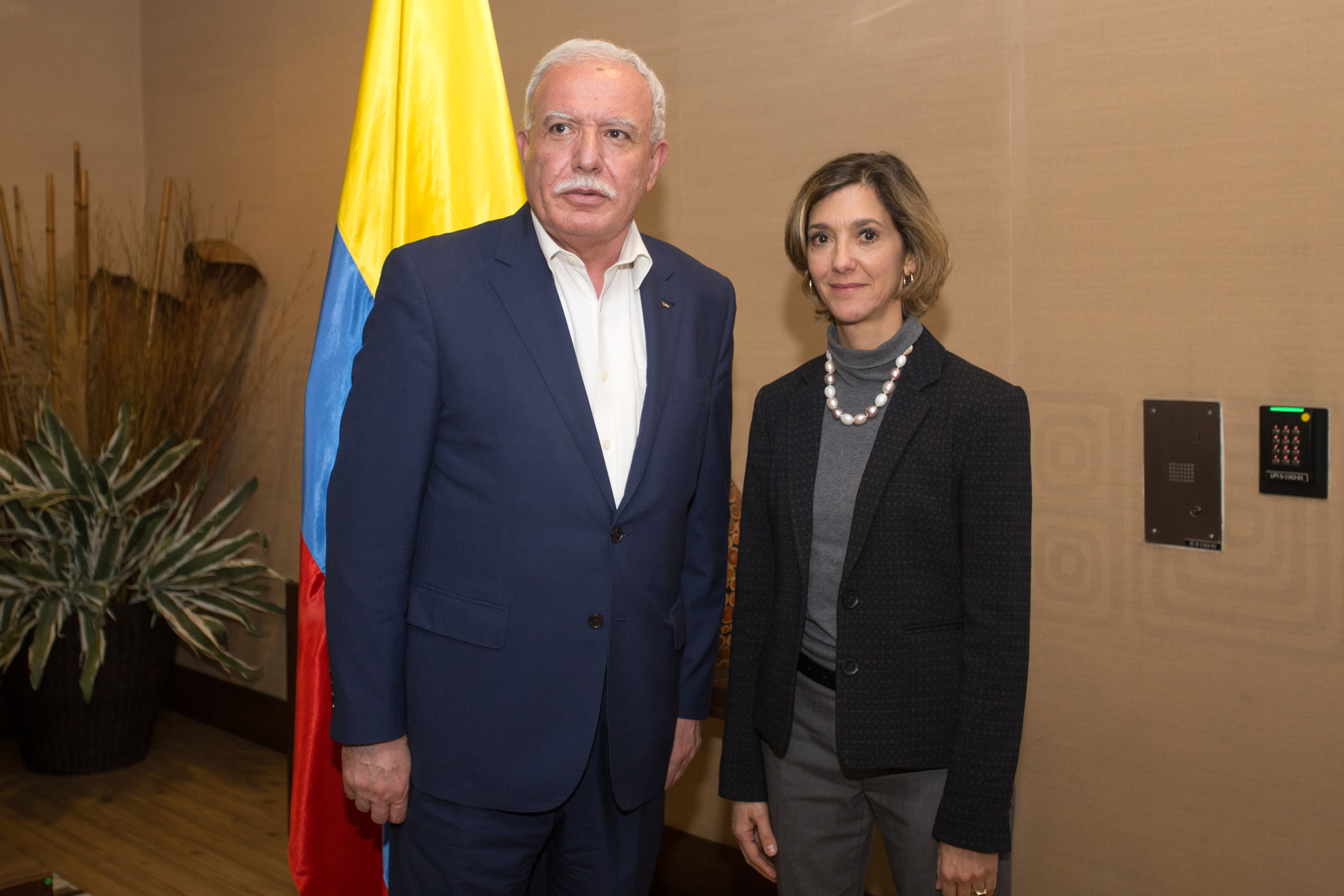 El Ministro de Asuntos Exteriores de Palestina, arribó al país para la posesión del Presidente Electo de Colombia, Iván Duque