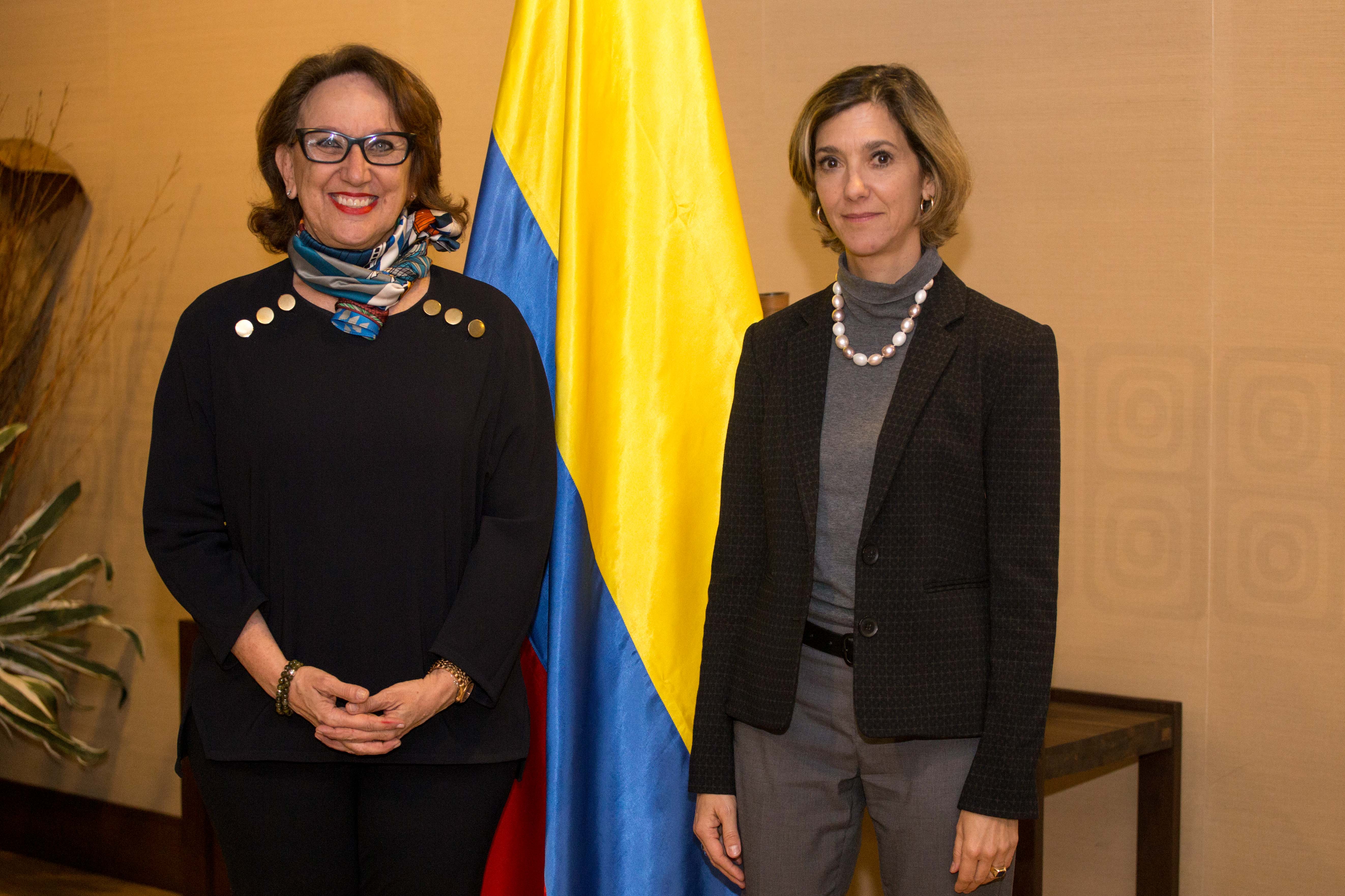 Viceministra Patti Londoño Jaramillo recibió a la Secretaria General Iberoamericana, Rebeca Grynspan, que asistirá a la transmisión de mando del Presidente electo Iván Duque Márquez