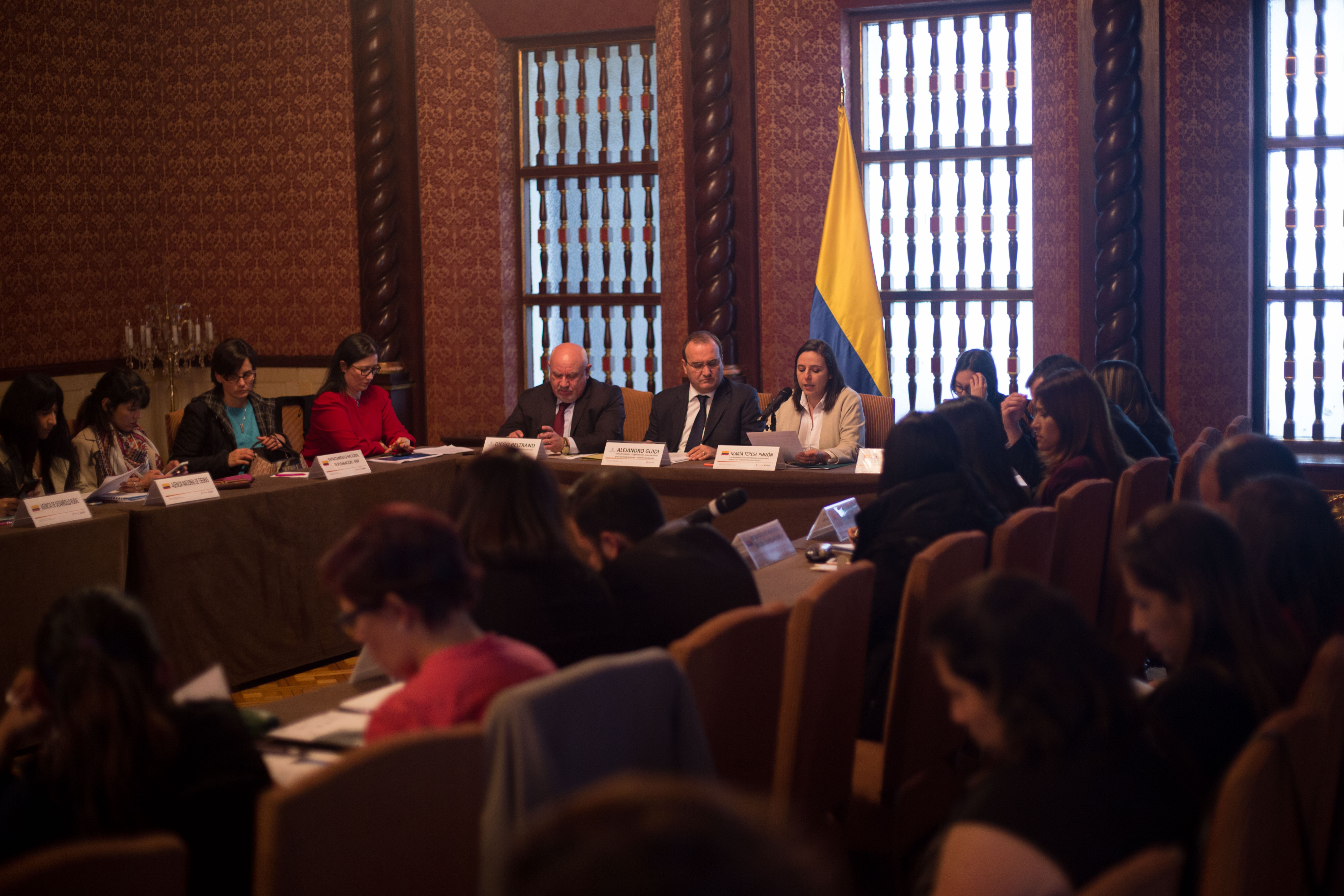 Dirección de Cooperación Internacional lideró la presentación del informe medio término del marco de cooperación 2015-2019 de OIM Colombia