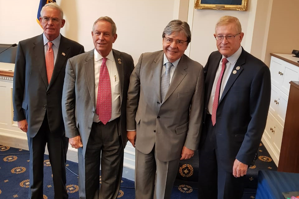 Canciller Trujillo con integrantes del Subcomité del Hemisferio Occidental de la Cámara de Representantes de Estados Unidos