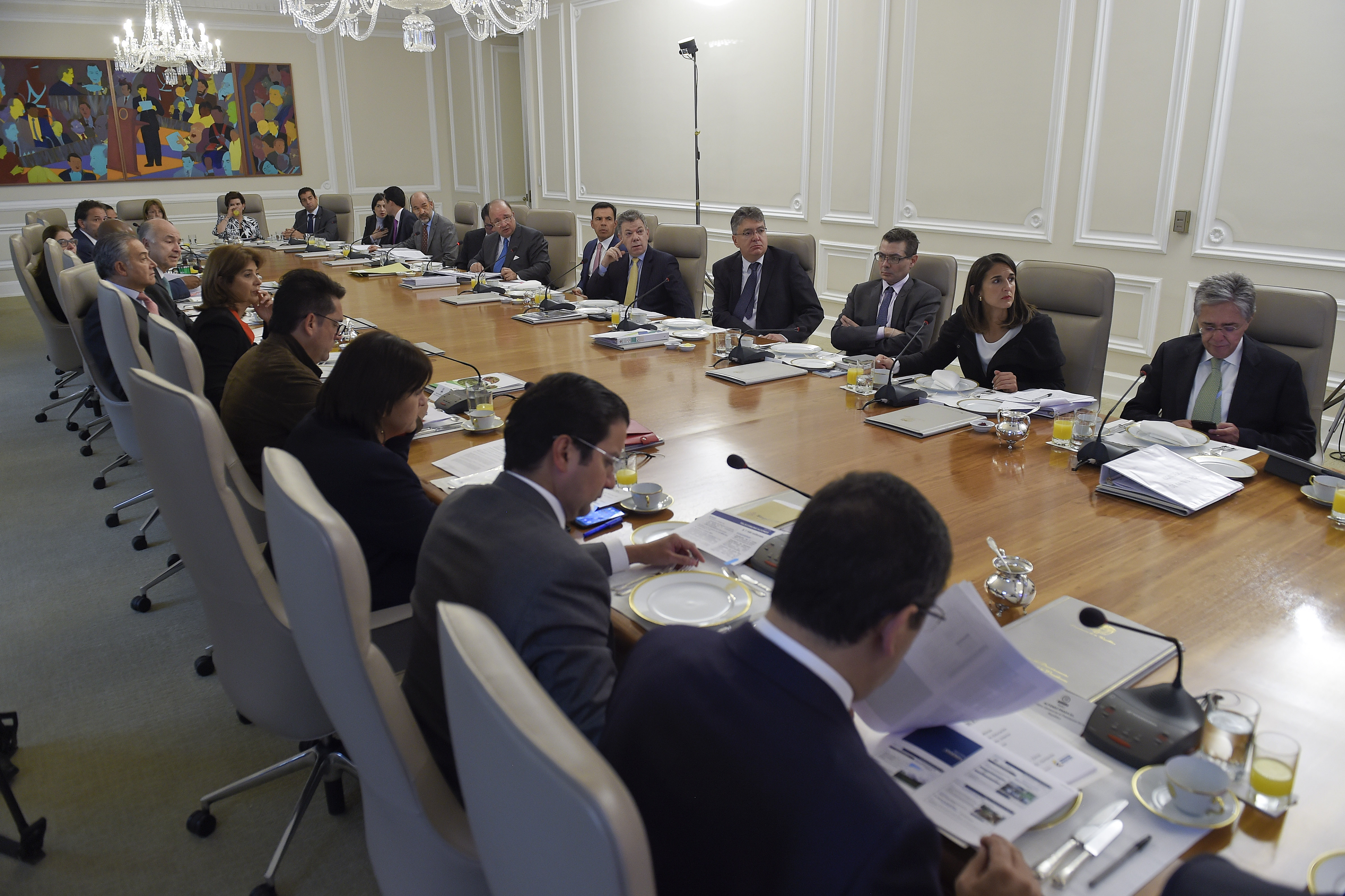 Canciller Holguín participó en un nuevo Consejo de Ministros liderado por el Presidente Santos