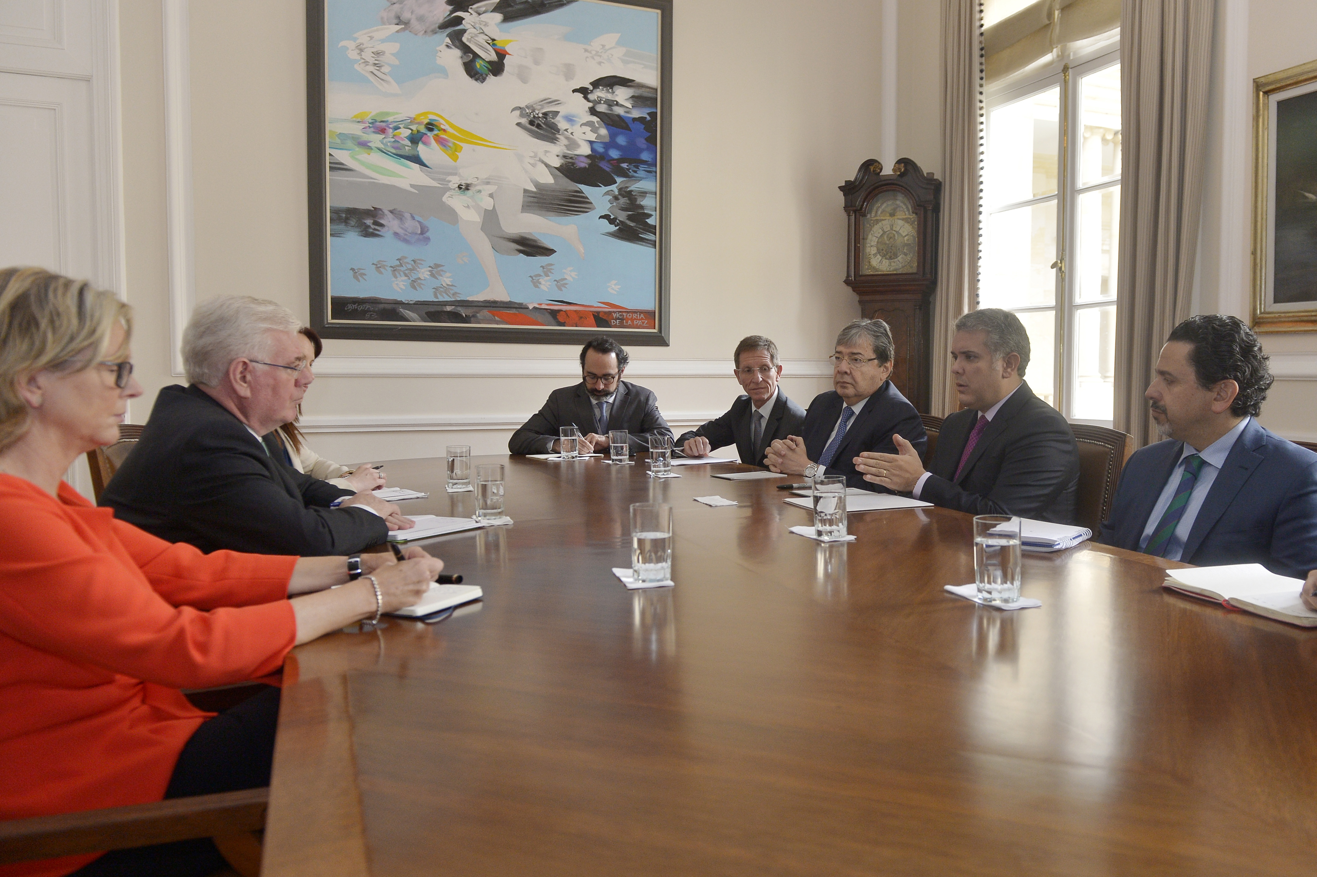 El Presidente Duque y el Canciller Carlos Holmes Trujillo se reunieron con el Enviado Especial de la Unión Europea para asuntos de paz