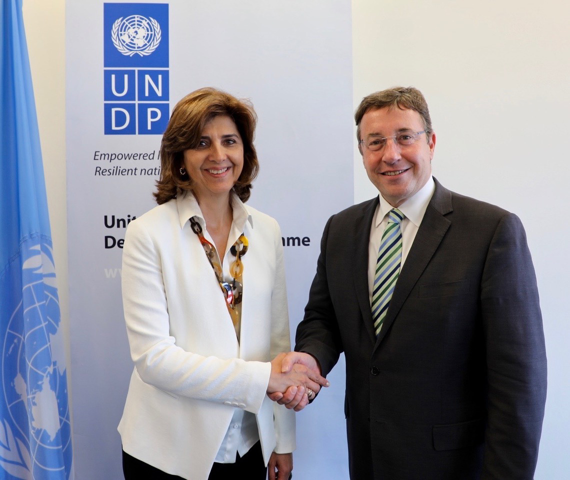 Ministra María Ángela Holguín se reunió con el Administrador del Programa de las Naciones Unidas para el Desarrollo (PNUD) Achim Steiner
