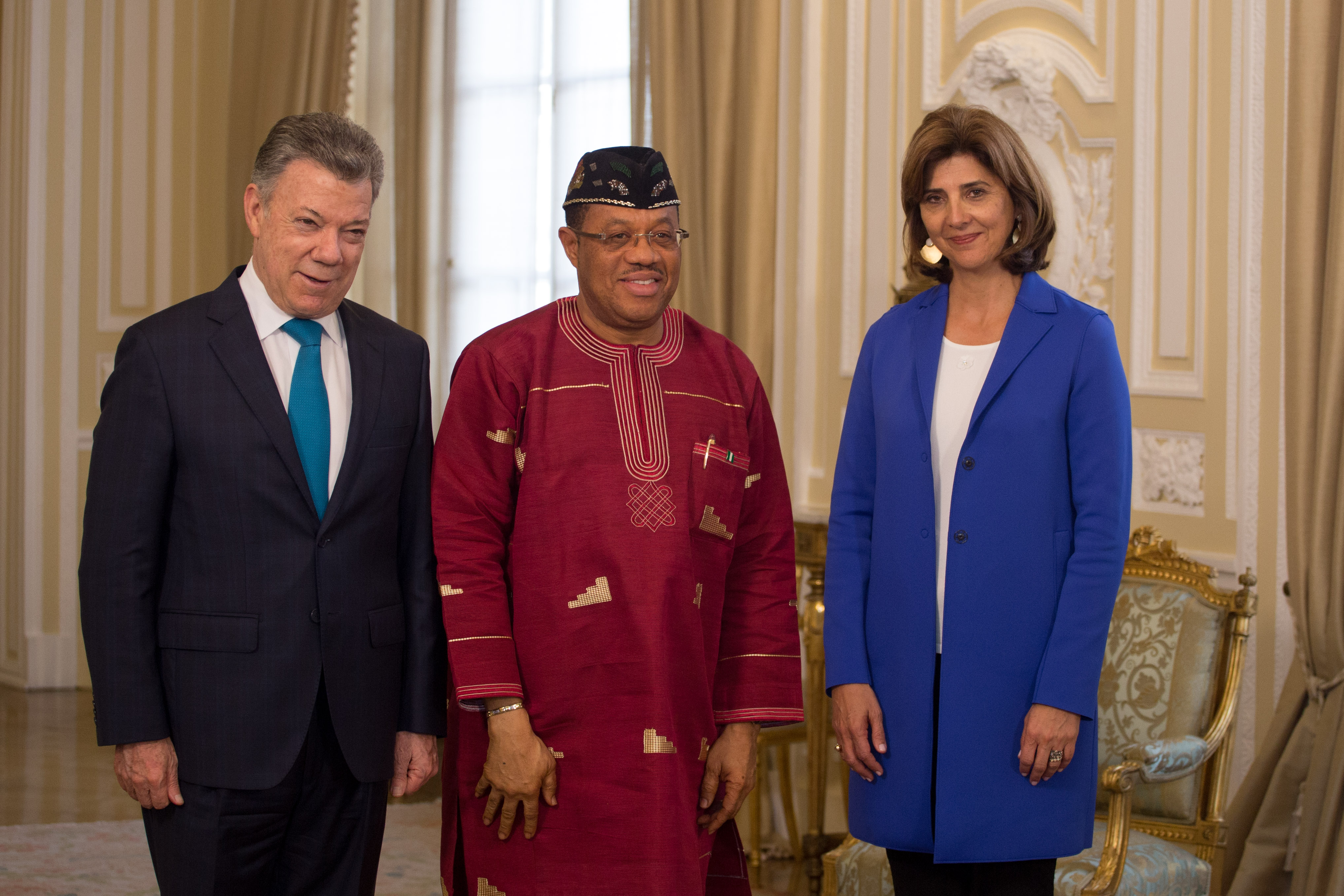 Primer Mandatario colombiano recibió cartas credenciales del Embajador de Nigeria, Martins Nyong Cobham