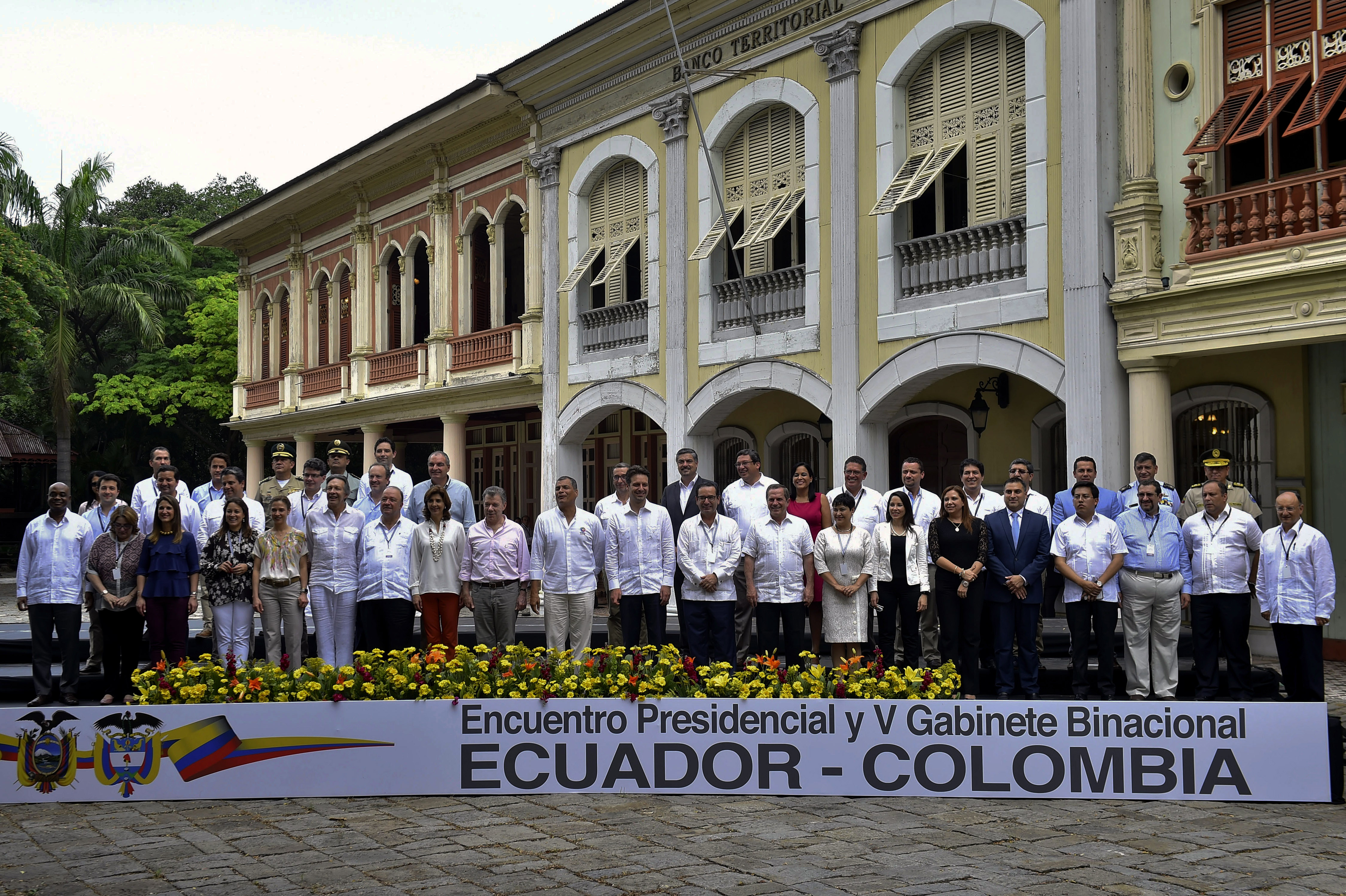 Foto oficial del V Gabinete Binacional y Encuentro Presidencial