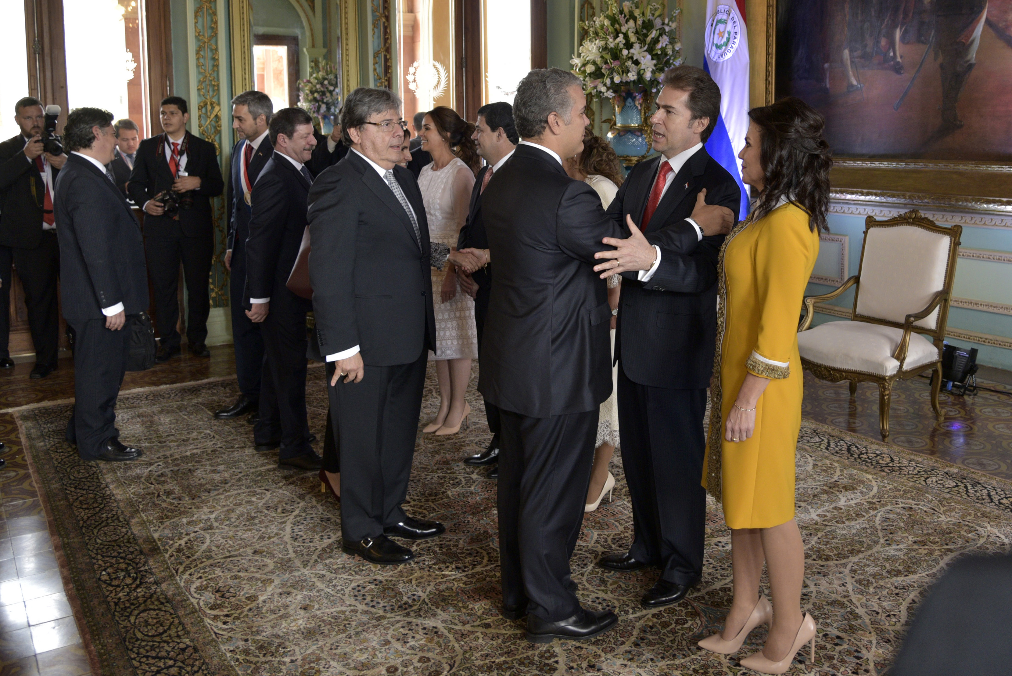 El Presidente Iván Duque y el Canciller Carlos Holmes Trujillo asistieron a la transmisión de mando y posesión del Presidente Electo de Paraguay