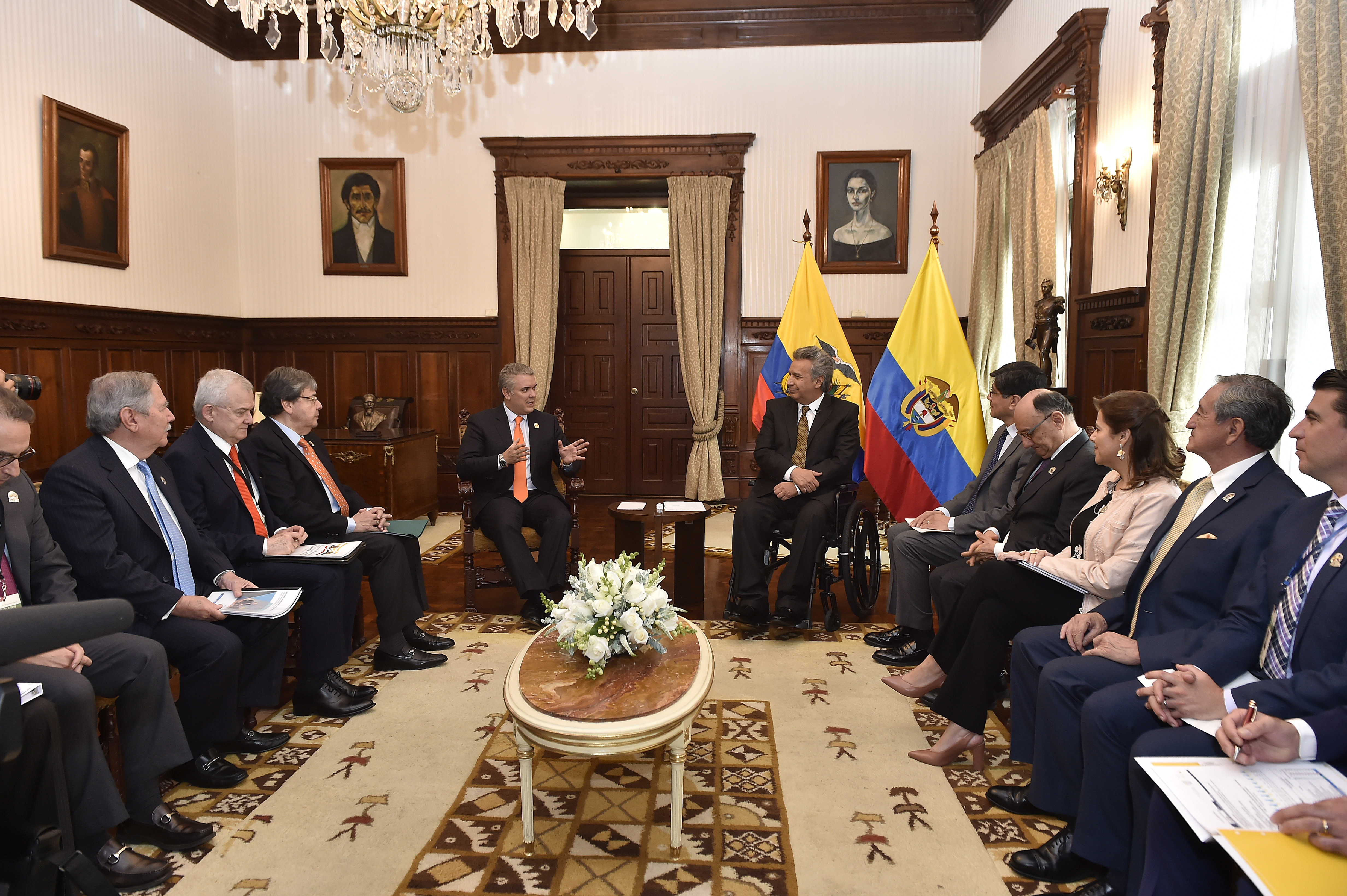 Presidentes Iván Duque y Lenín Moreno abordaron temas de la agenda bilateral y exploraron opciones para fortalecer la relación entre Colombia y Ecuador