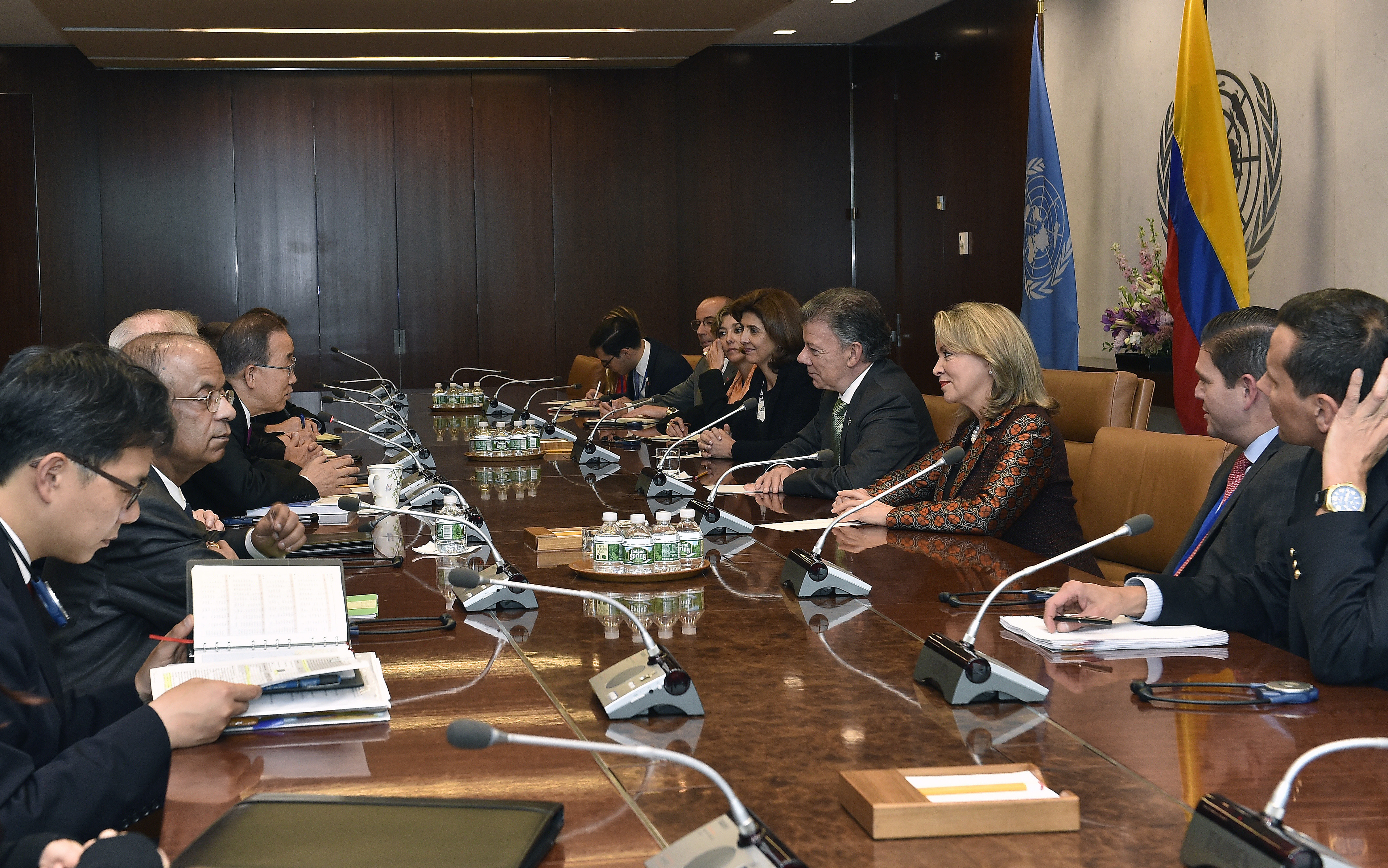 Presidente Santos y Canciller Holguín se reunieron con el Secretario General de Naciones Unidas, Ban Ki-Moon