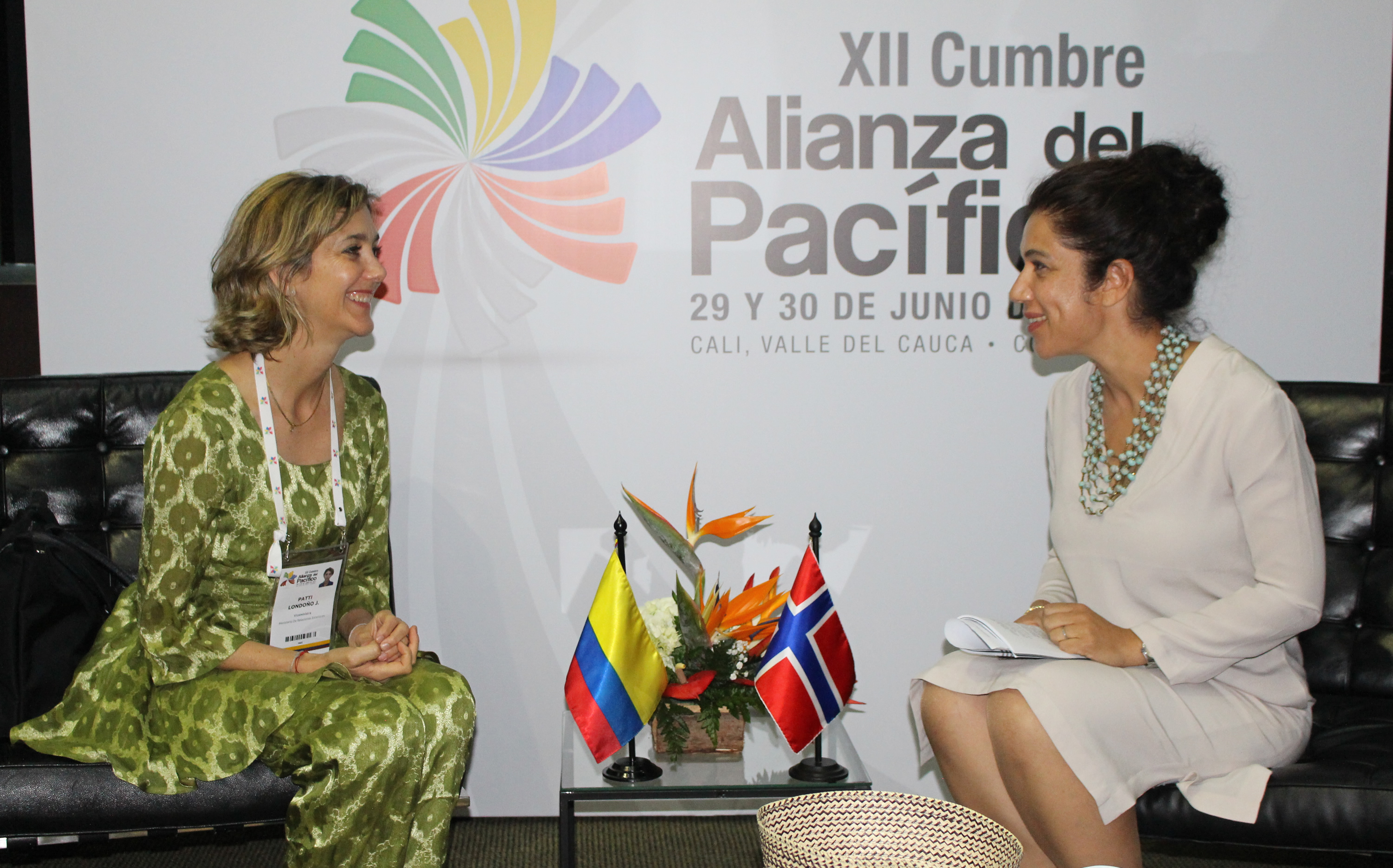Viceministra de Relaciones Exteriores de Colombia, Patti Londoño, se reunió con la Secretaria de Estado del Ministerio de Asuntos Exteriores de Noruega