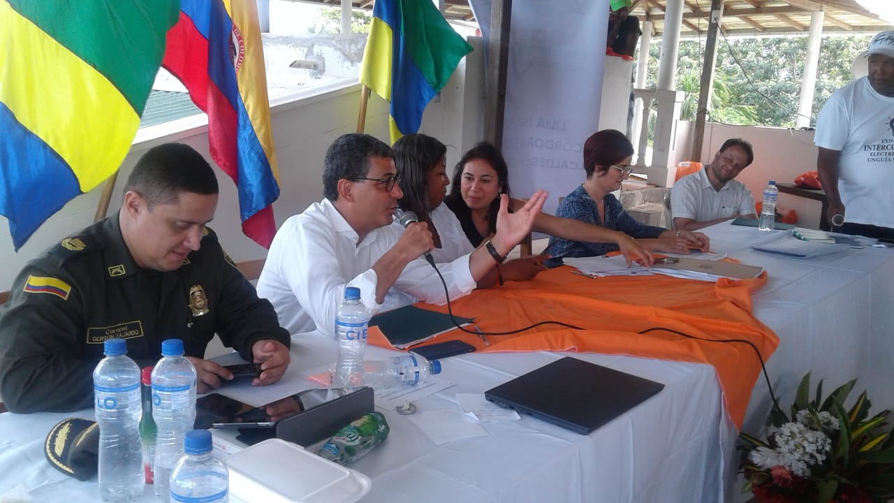 Autoridades nacionales se reunieron en Chocó para socializar avances del plan de choque para la problemática migratoria de la frontera entre Colombia y Panamá