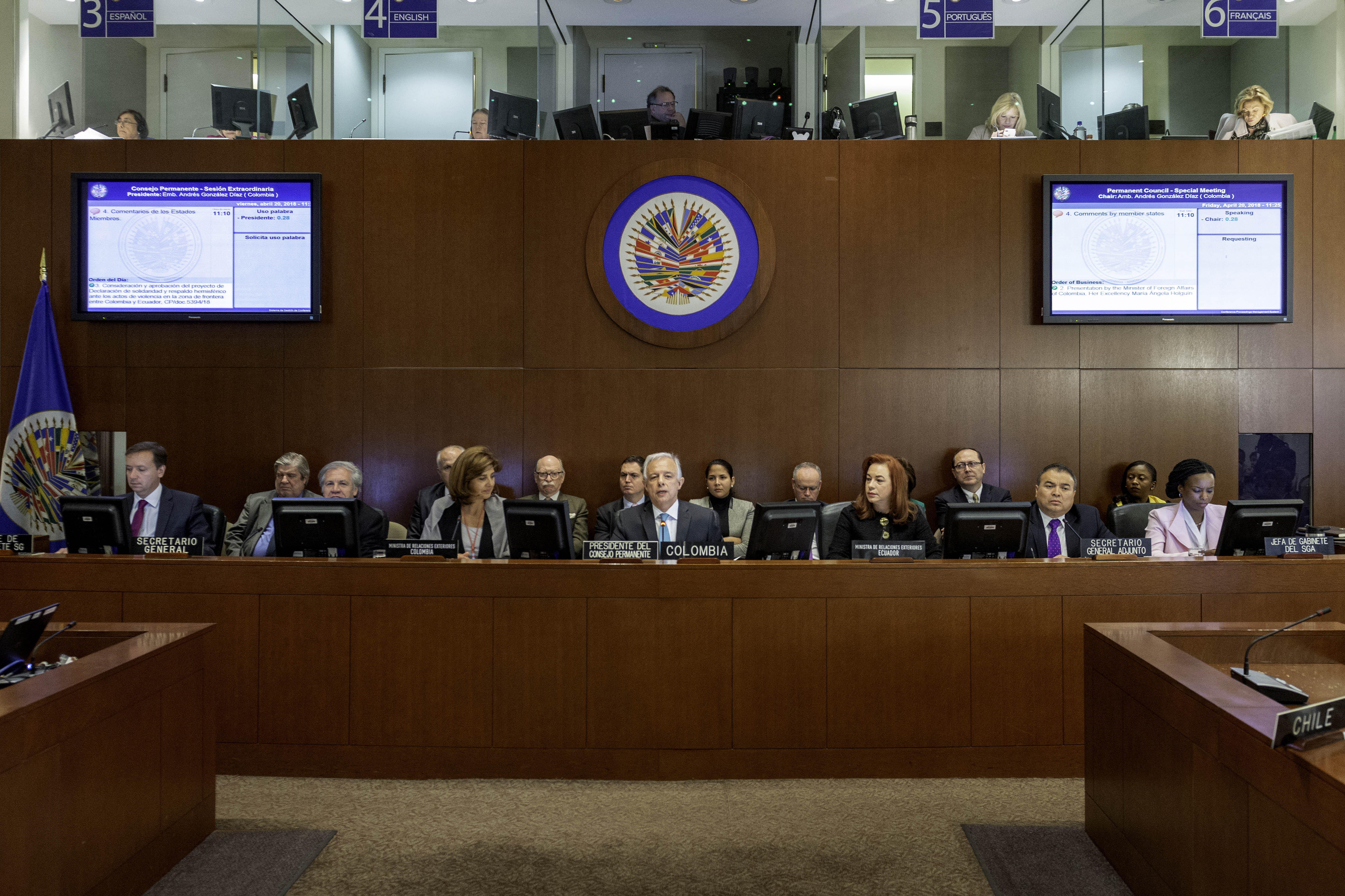 El continente cerró filas para luchar unido contra el narcotráfico y la delincuencia transnacional, tras reunión extraordinaria del Consejo Permanente de la OEA