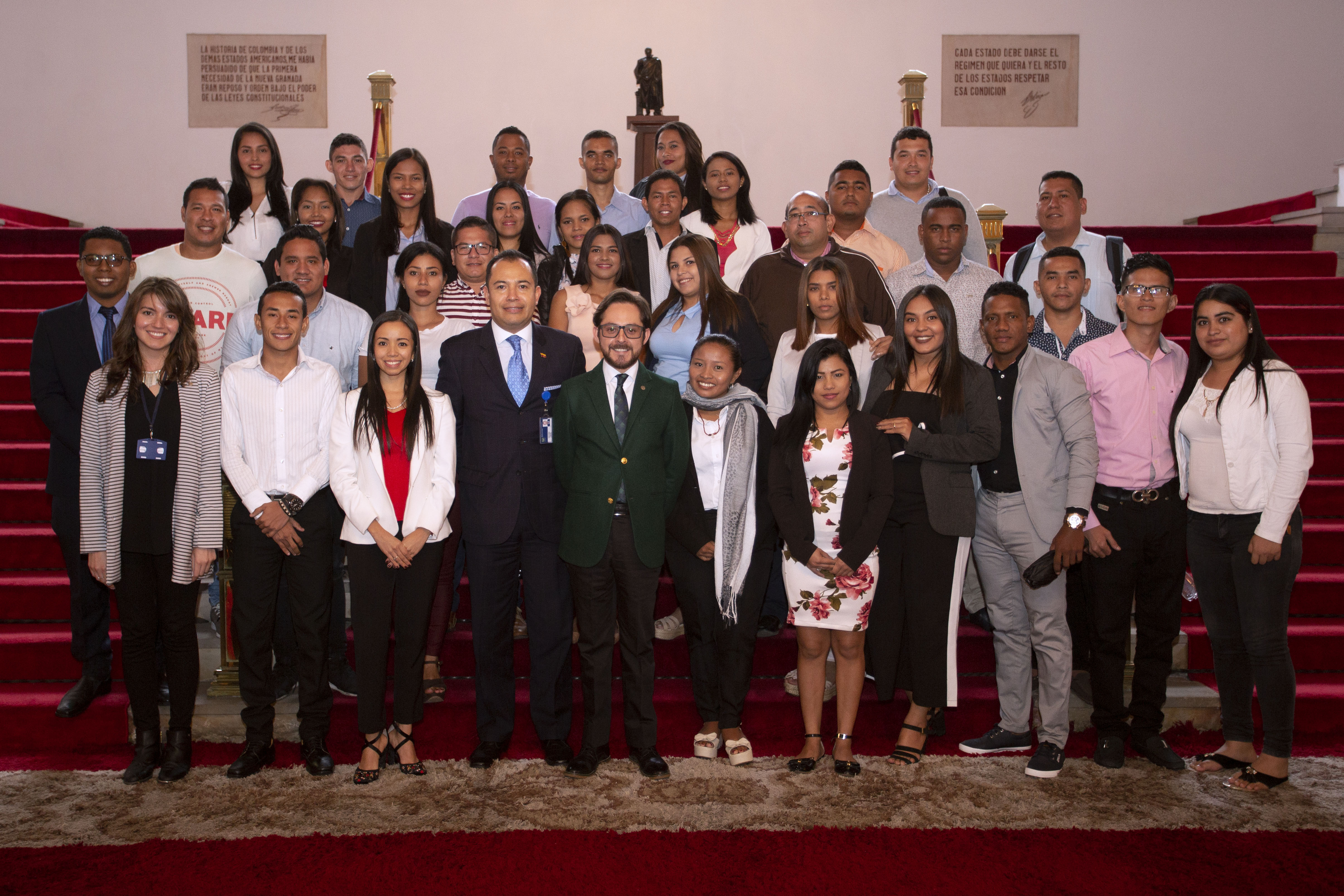 Los Estudiantes de la Universidad de La Guajira visitaron la Academia Diplomática “Augusto Ramírez Ocampo”