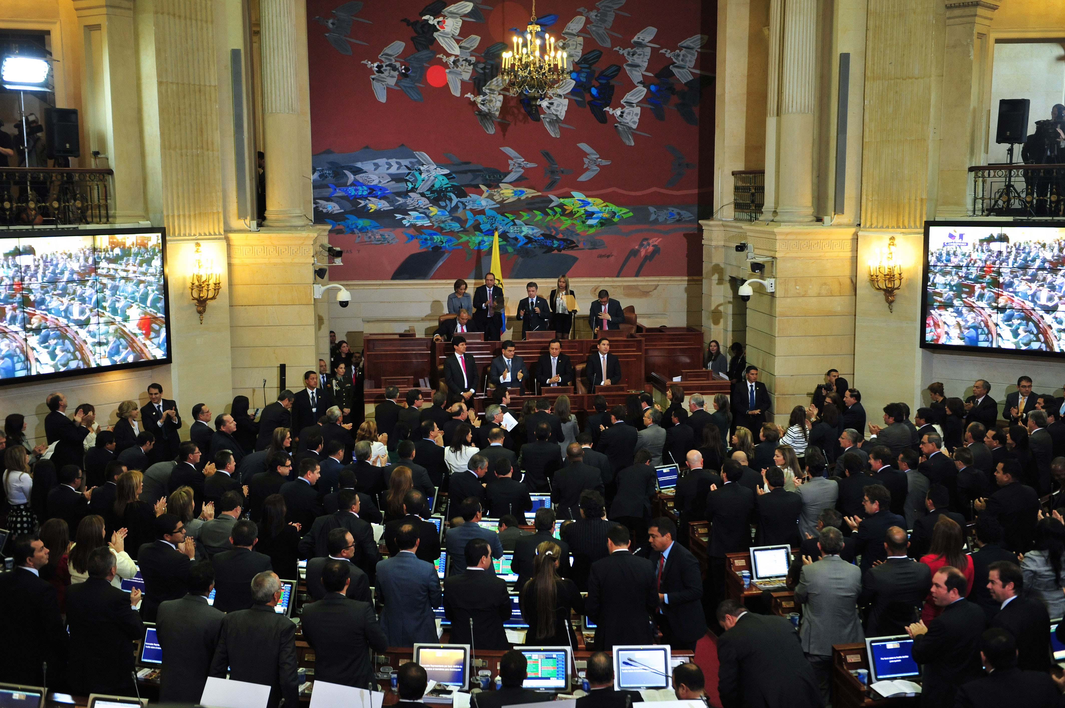 Canciller Holguín asistió a la instalación de la legislatura 2015- 2016 del Congreso de la República, la cual estuvo liderada por el Presidente Santos