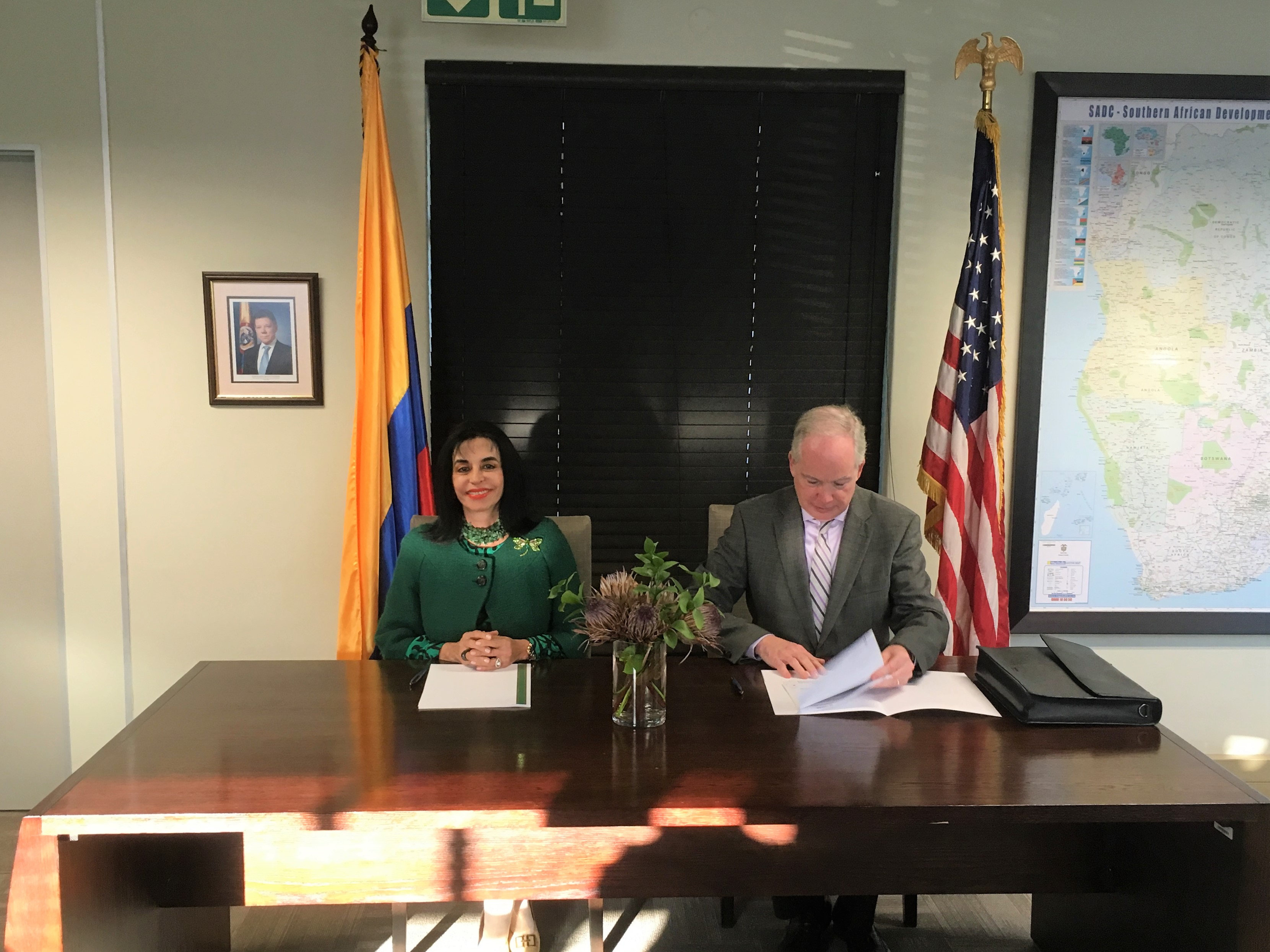 Colombia y Estados Unidos suscriben Memorando de Entendimiento en cooperación para África Austral