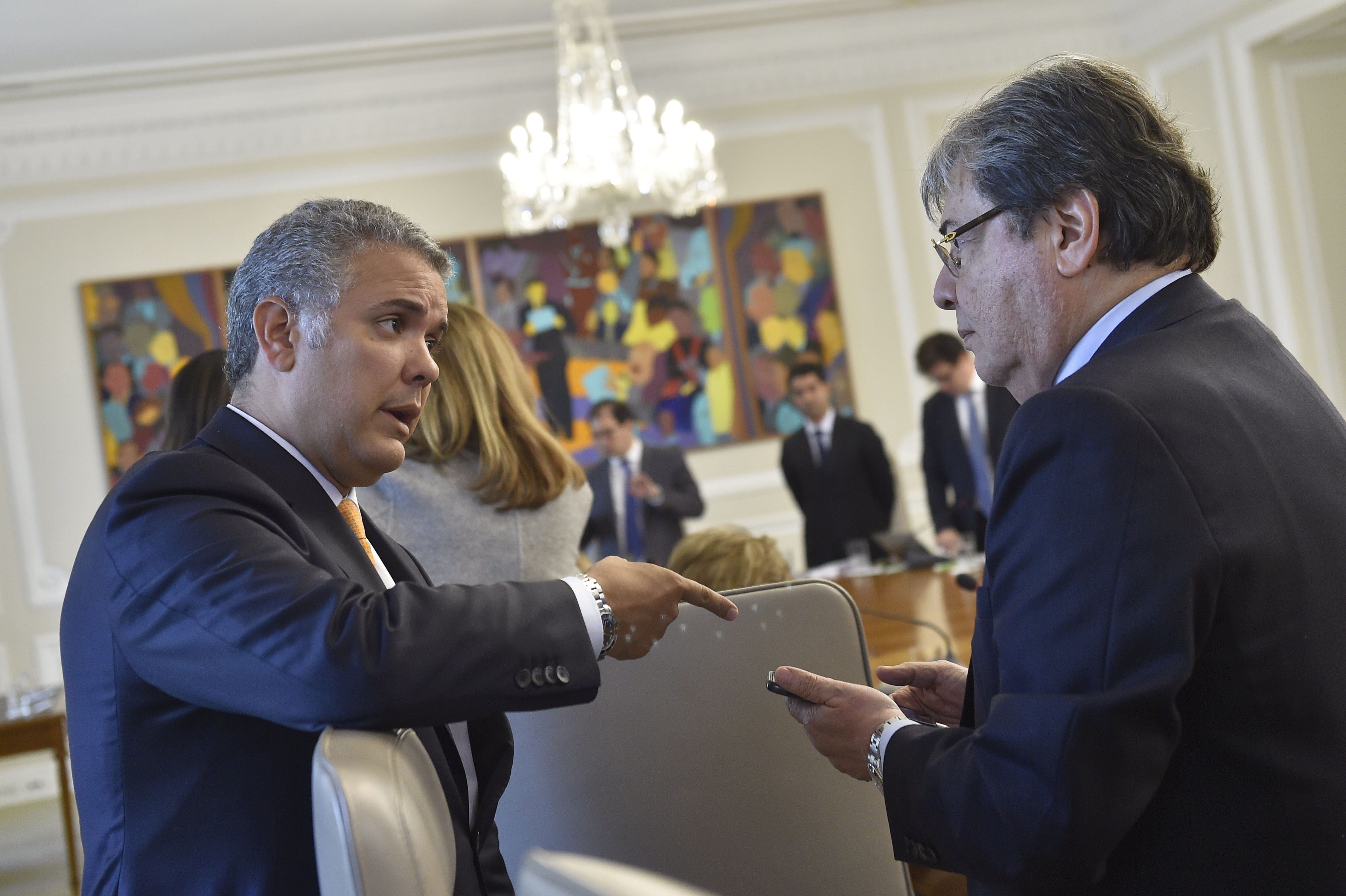 Canciller Carlos Holmes Trujillo asistió a la primera sesión del Consejo de Ministros 