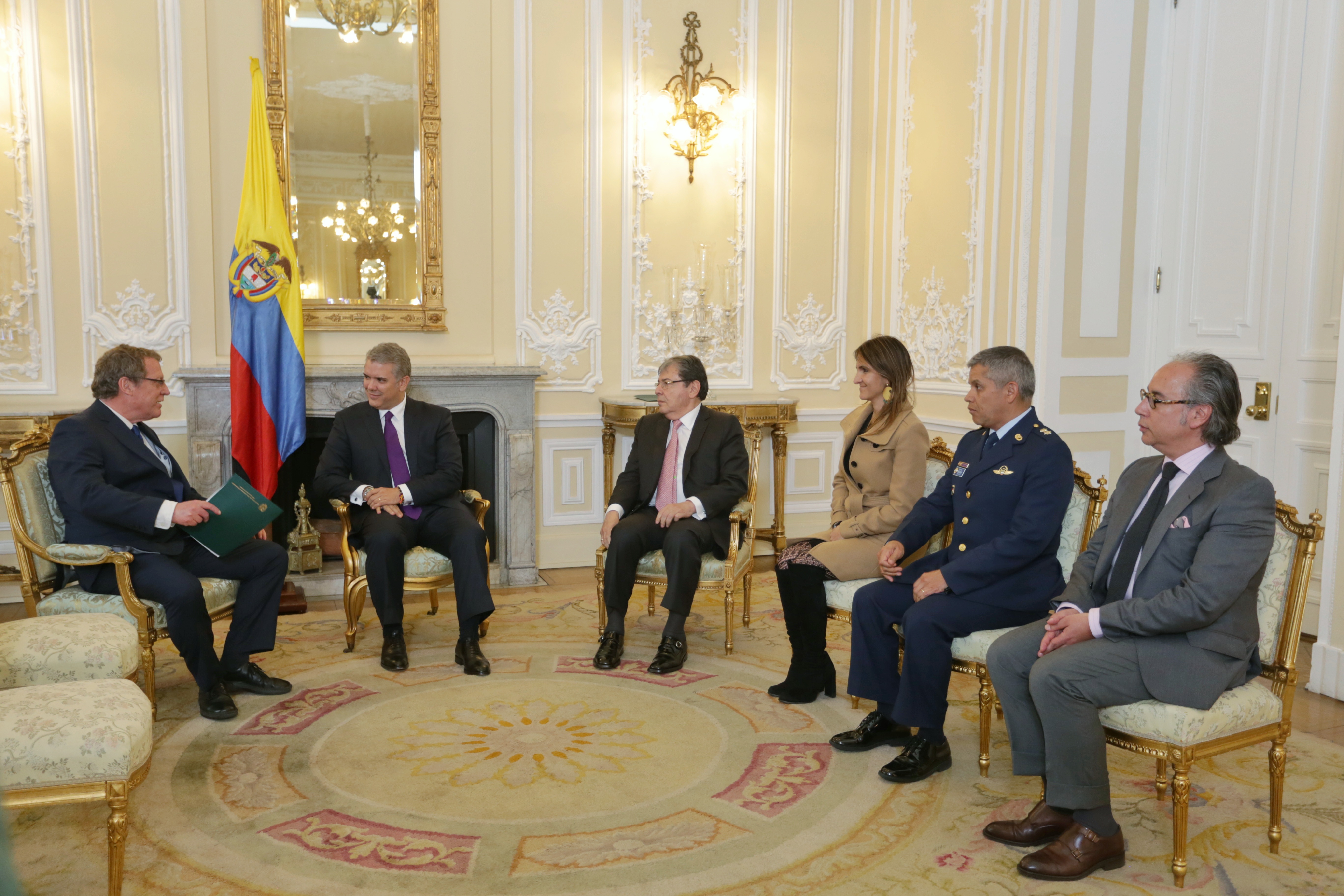 Presidente Iván Duque recibió las cartas credenciales del Embajador de Dinamarca en Colombia, Mogens Pedersen
