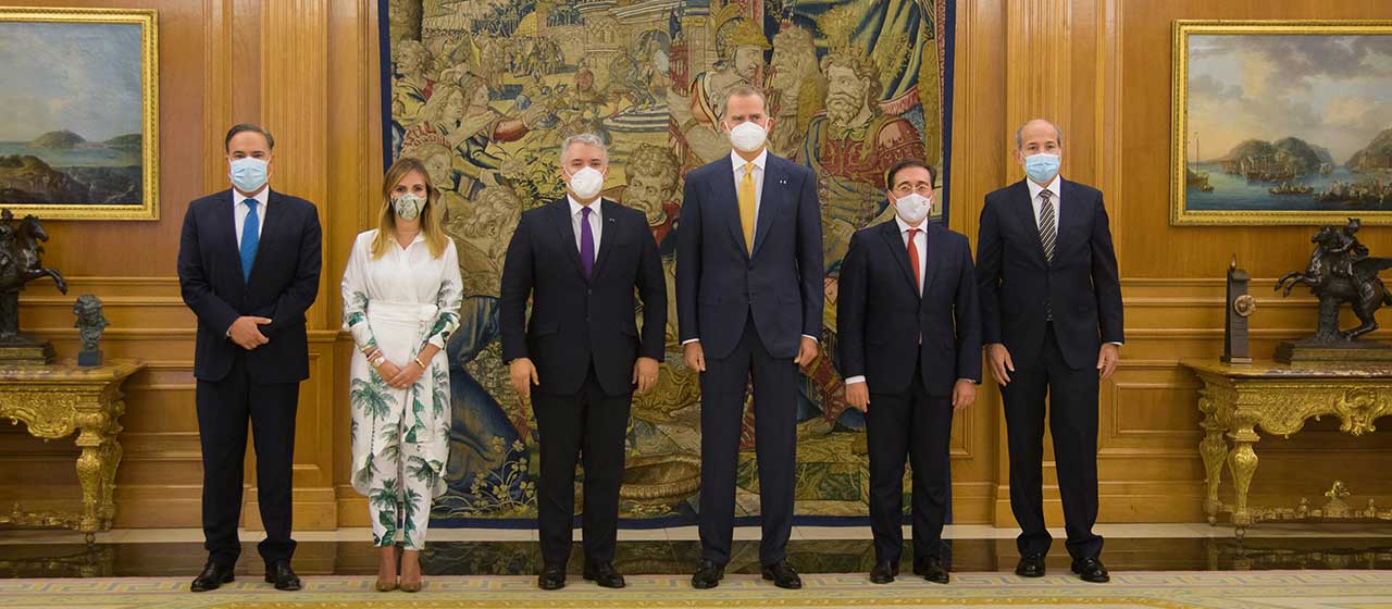 Presidente Iván Duque se reunió este jueves con el Rey Felipe VI de España