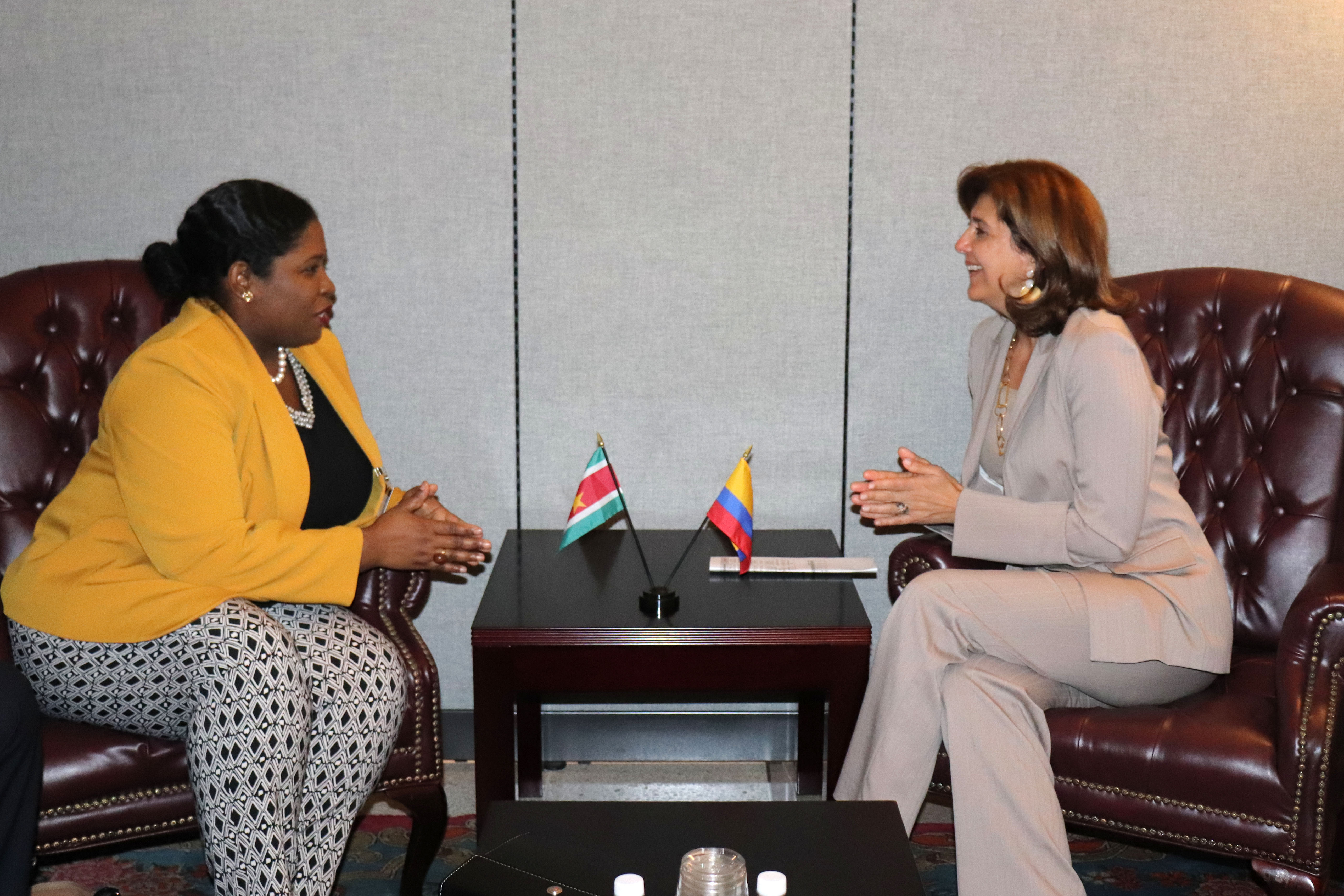Cancilleres de Colombia y Surinam se reunieron en el marco del 72 período de sesiones de la Asamblea General de Naciones Unidas