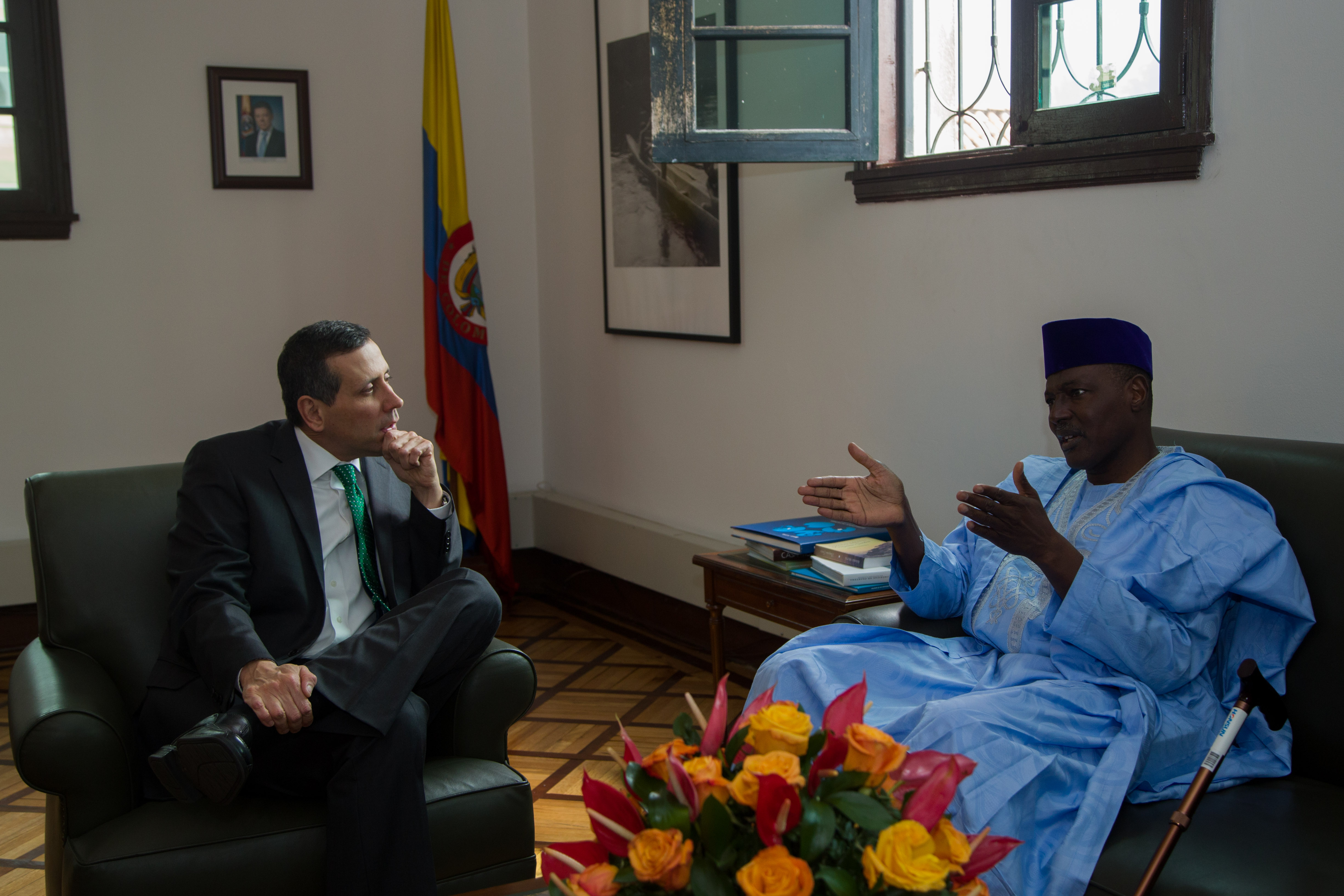 Embajador de Nigeria en Venezuela, concurrente para Colombia, se despidió al término de su misión del Viceministro de Asuntos Multilaterales Embajador Francisco Javier Echeverri