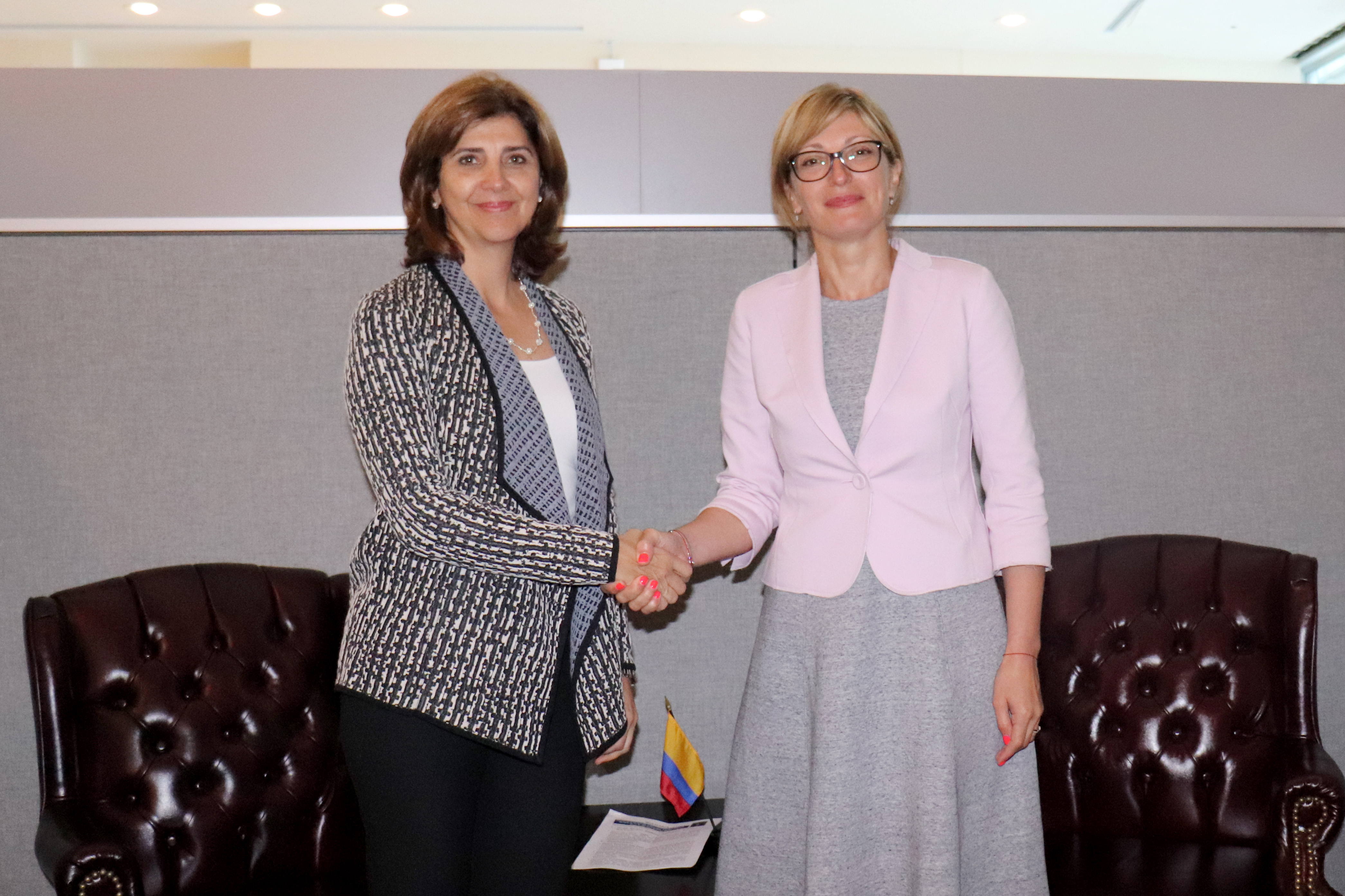 Cancilleres de Colombia y Bulgaria sostuvieron encuentro bilateral, en el marco Naciones Unidas