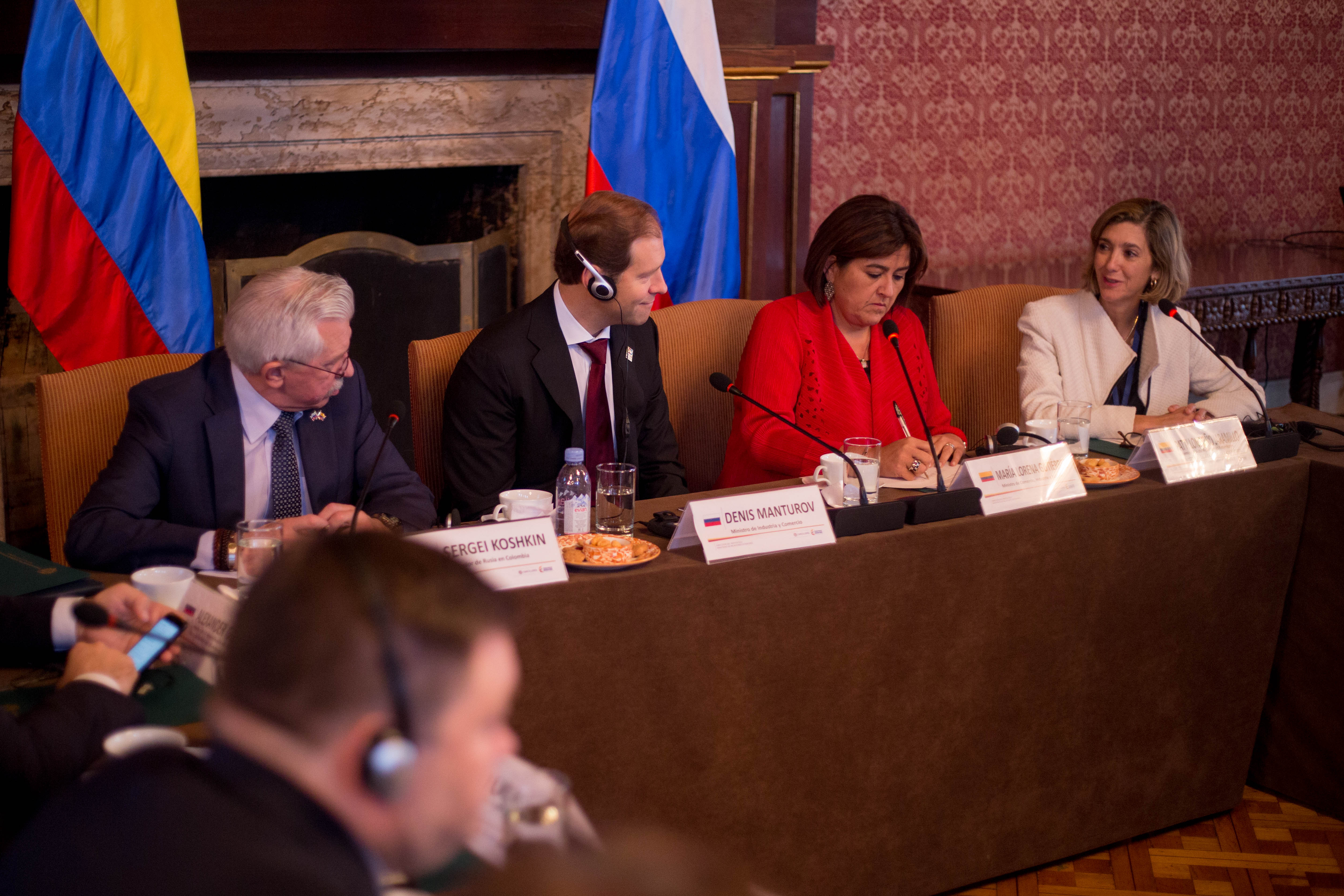 Viceministra Londoño acompañó la reunión bilateral entre los Ministros de Comercio de Colombia y Rusia