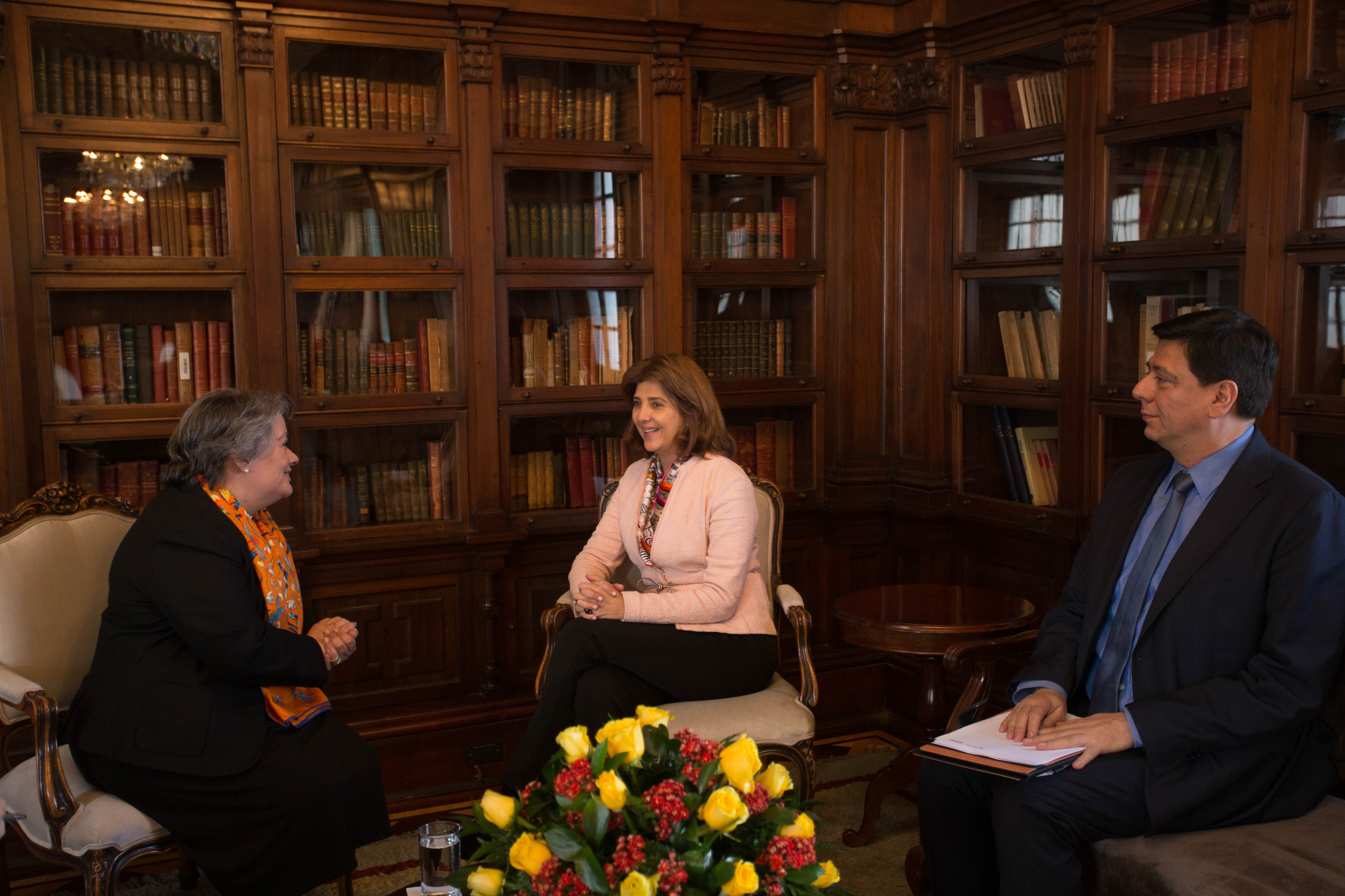 Embajadora de Portugal en Colombia presentó sus copias de cartas credenciales ante la Canciller Holguín