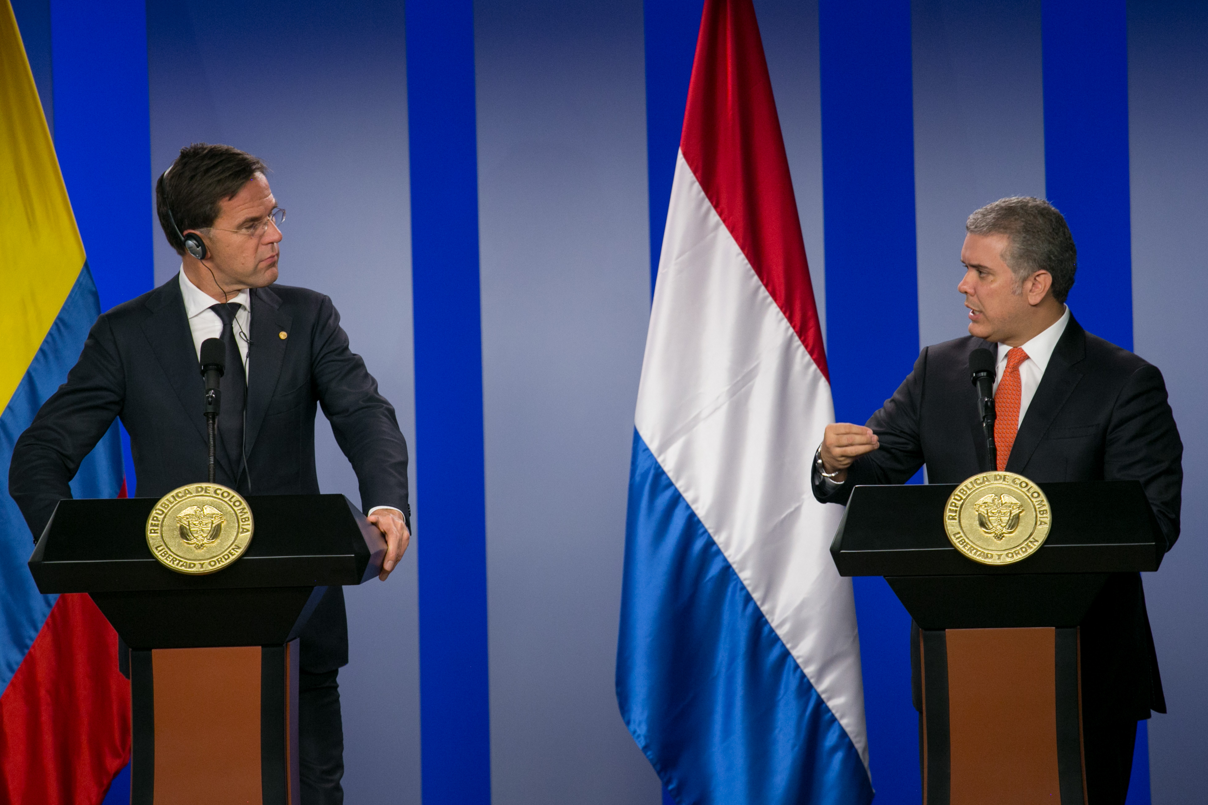 Presidente Duque felicitó al Primer Ministro de Países Bajos por llegar con una delegación numerosa de empresarios dispuestos a hacer inversiones y negocios 