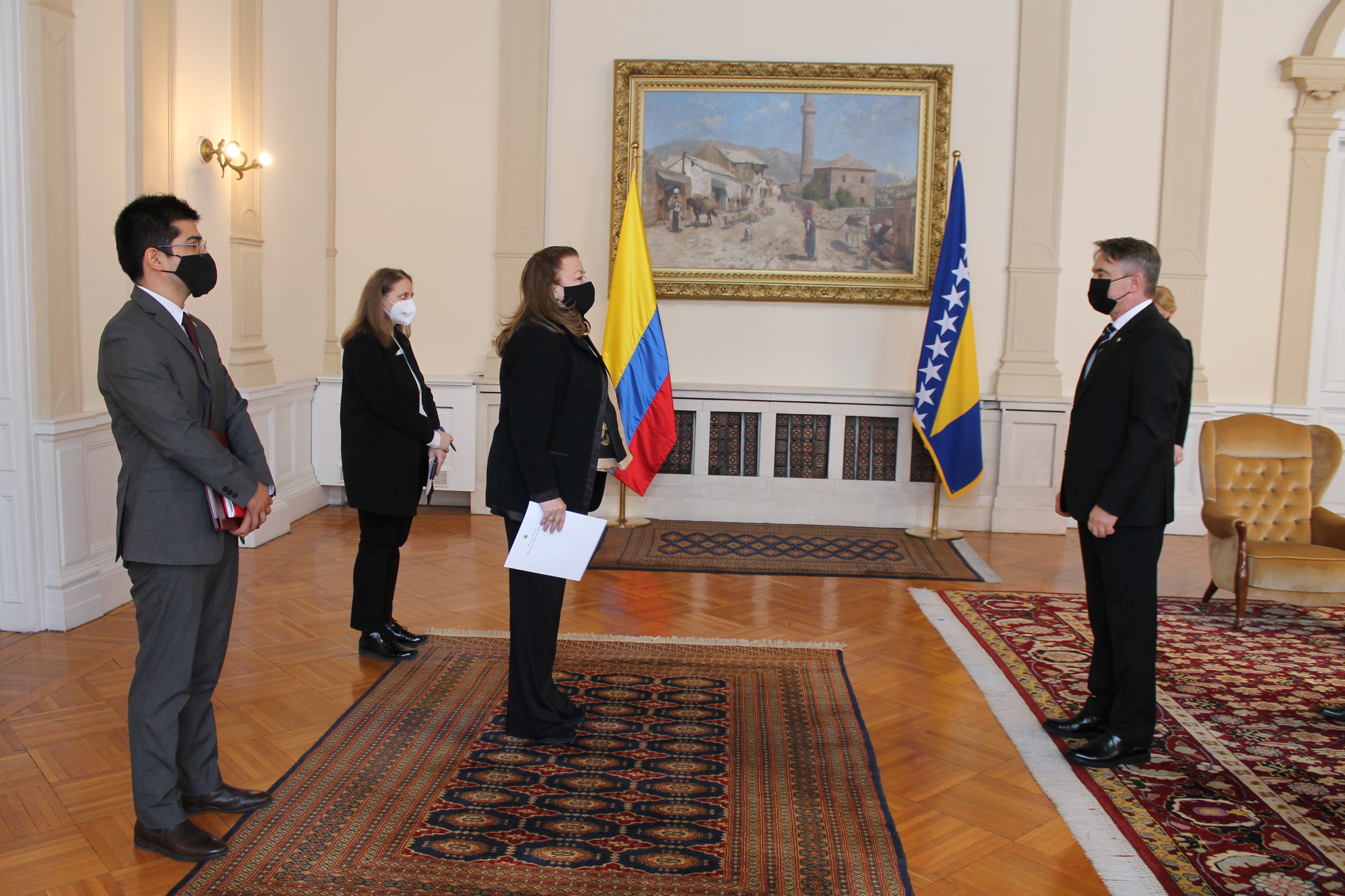 La Embajadora  presentó cartas credenciales en Bosnia y Herzegovina