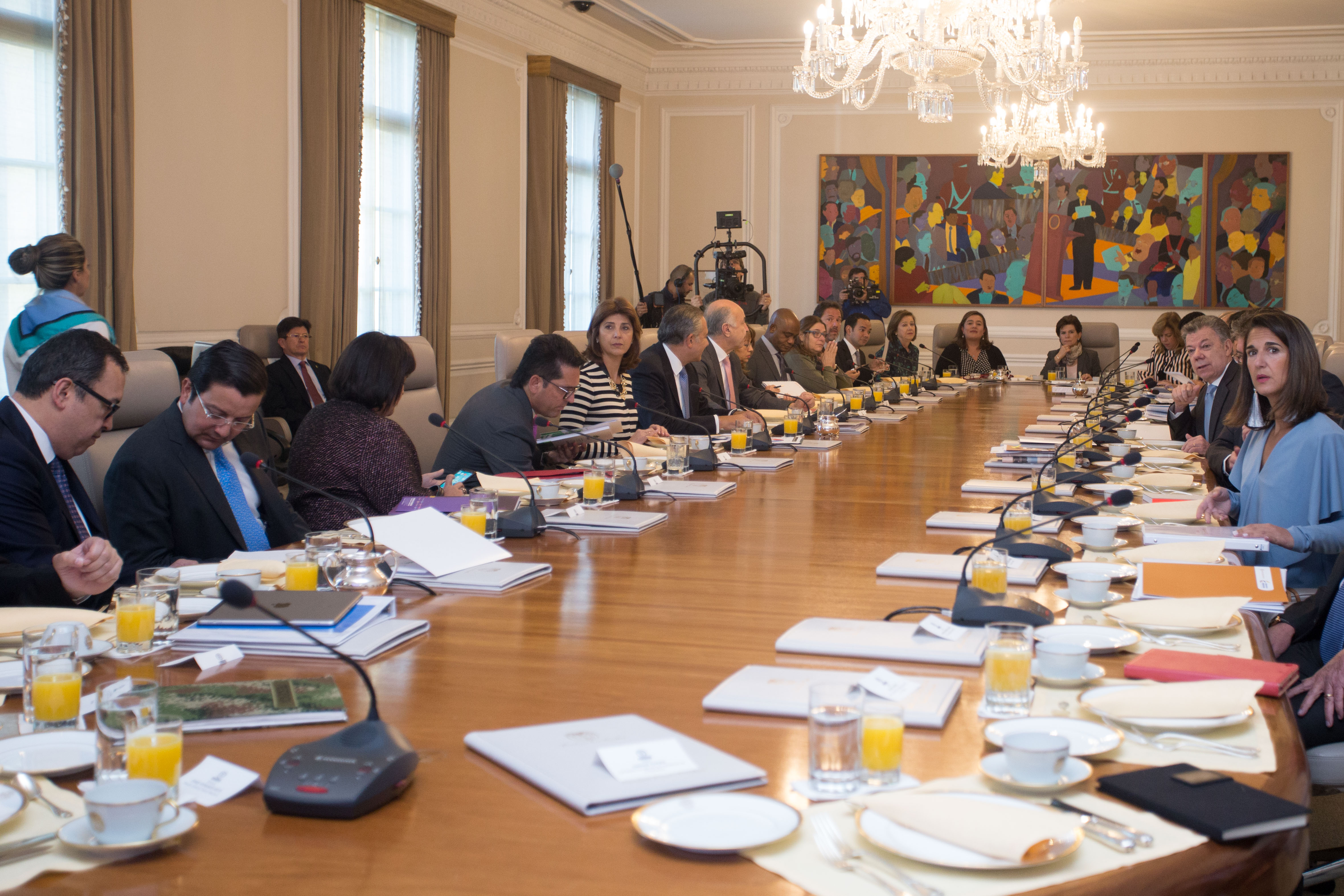 Canciller María Ángela Holguín asistió al Consejo de Ministros liderado por el Presidente Juan Manuel Santos