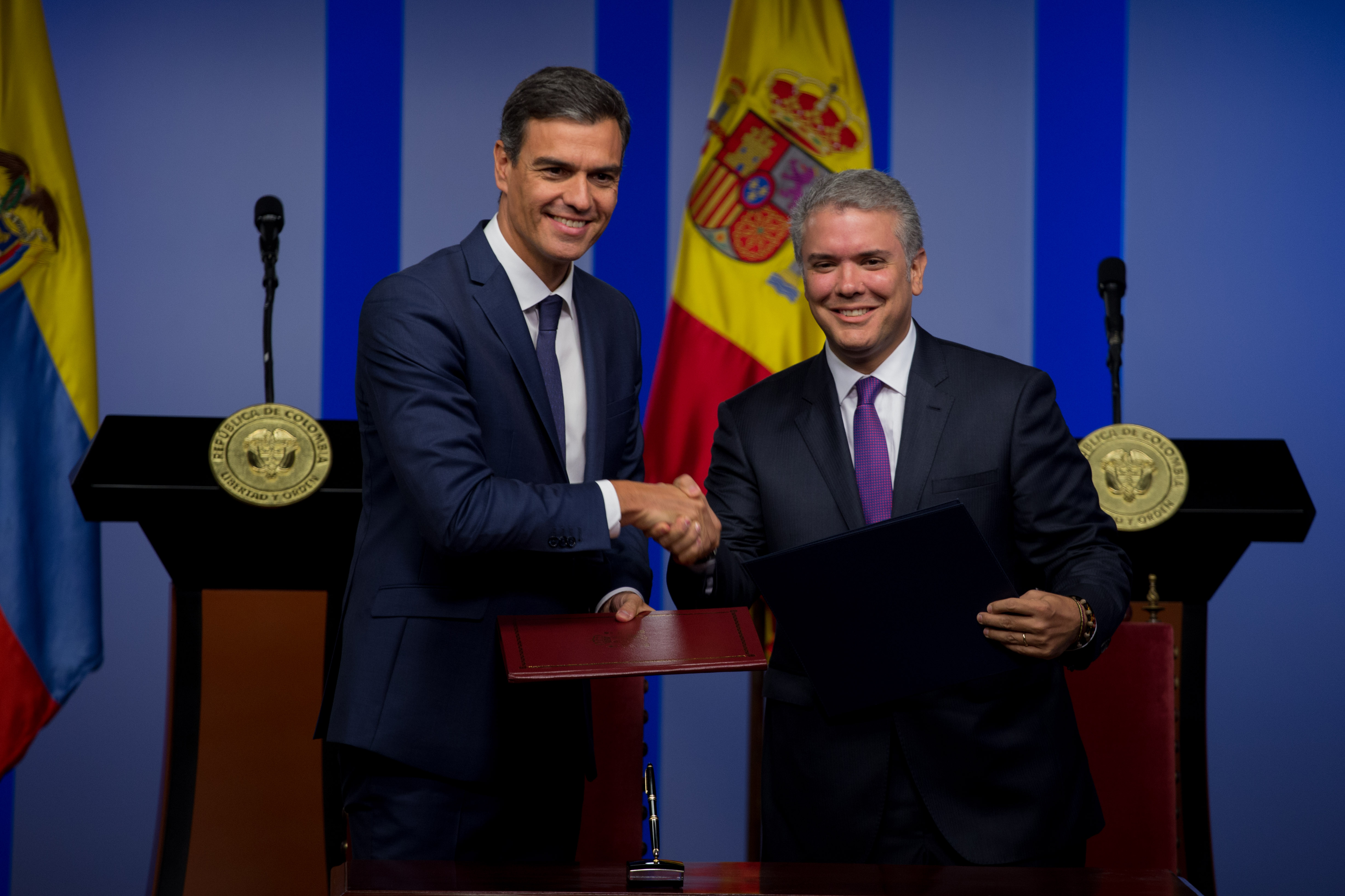 Declaración conjunta del Presidente de Colombia, Iván Duque Márquez y el Presidente del Gobierno de España, Pedro Sánchez Pérez-Castejón