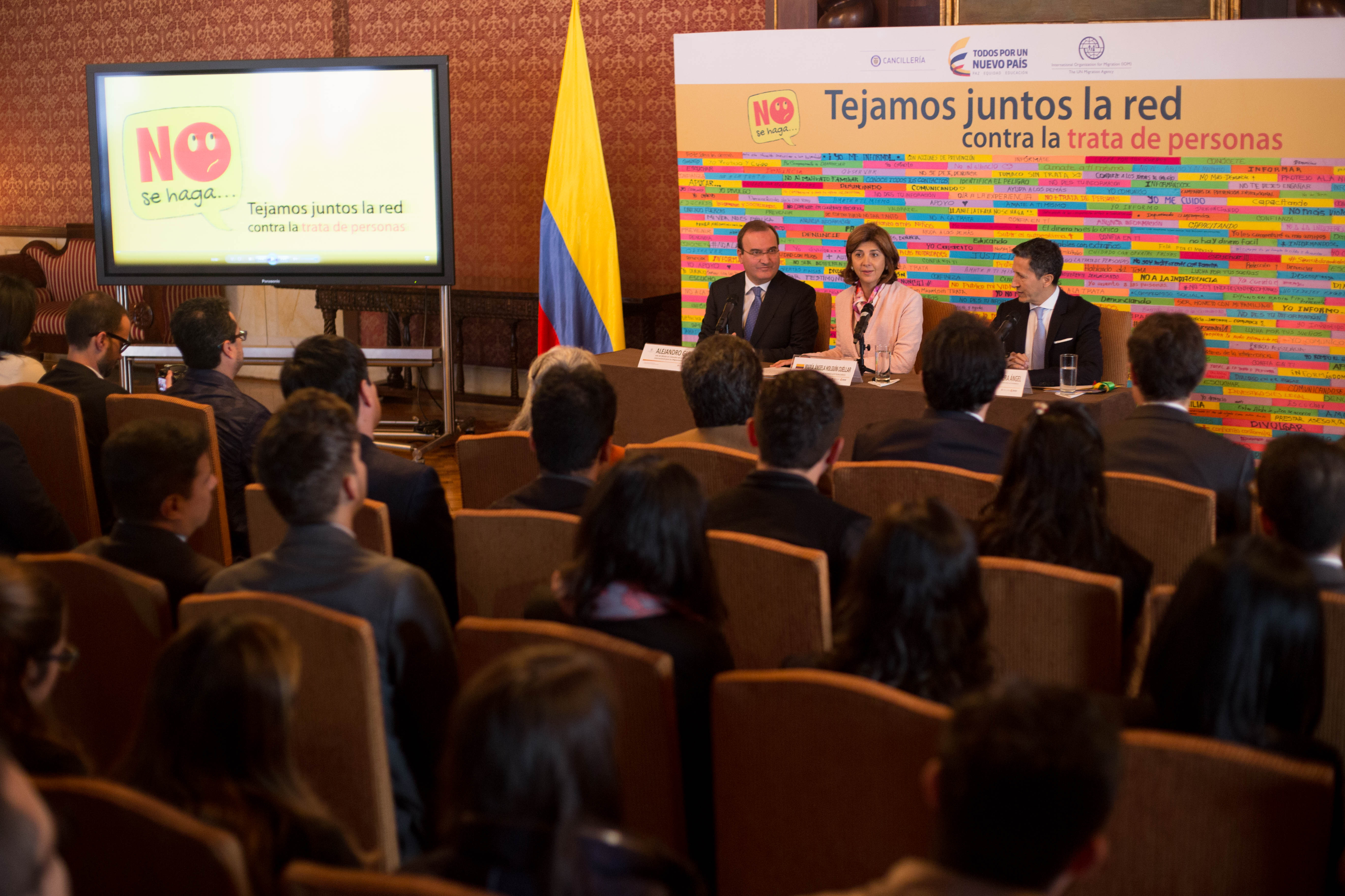 Por tercer año consecutivo, el Ministerio de Relaciones Exteriores y la Organización Internacional para las Migraciones se unen para luchar contra la trata 