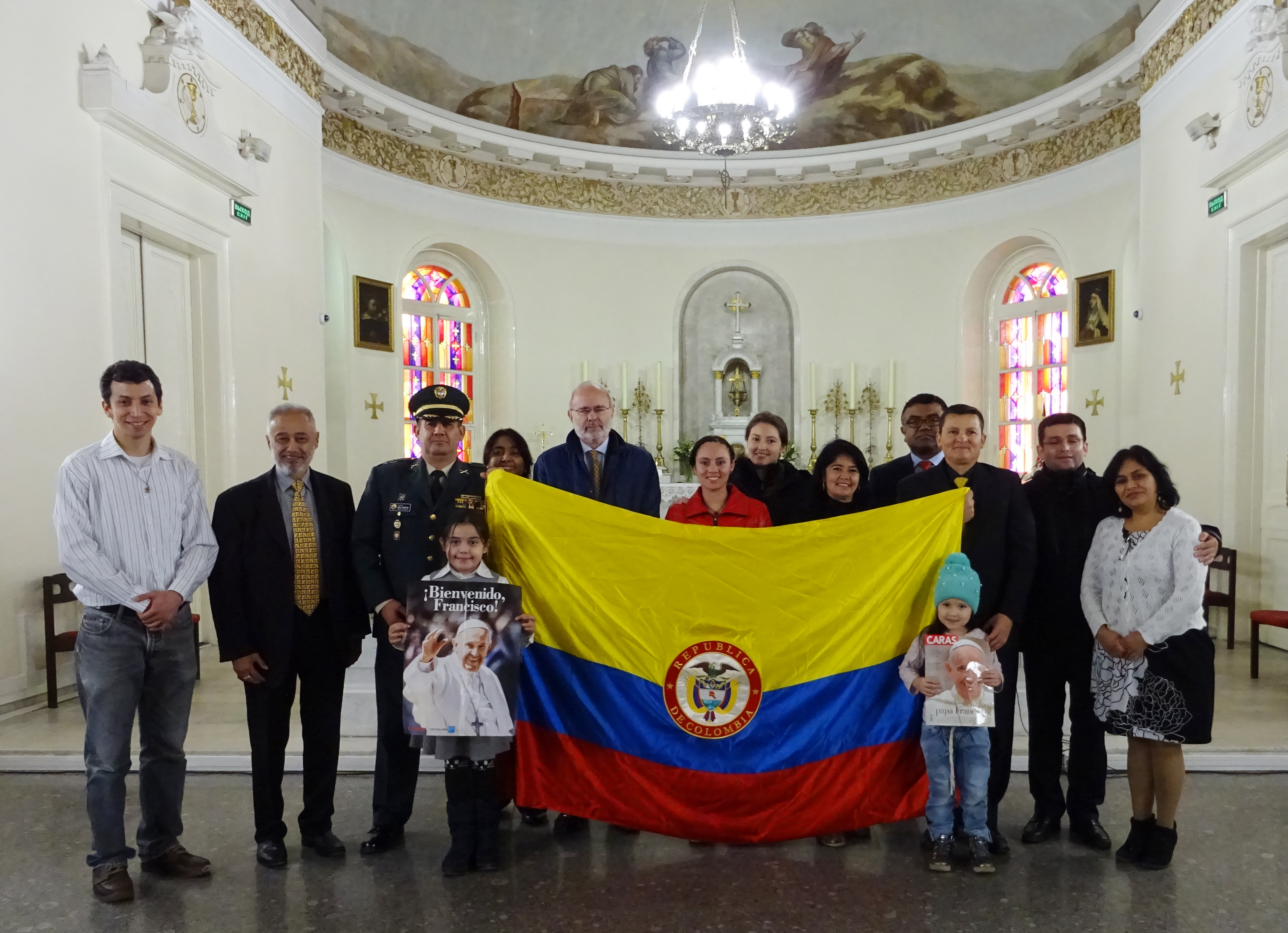 mbajada y Consulado de Colombia en Rusia realizaron una eucaristía en el marco de la visita del Papa Francisco 