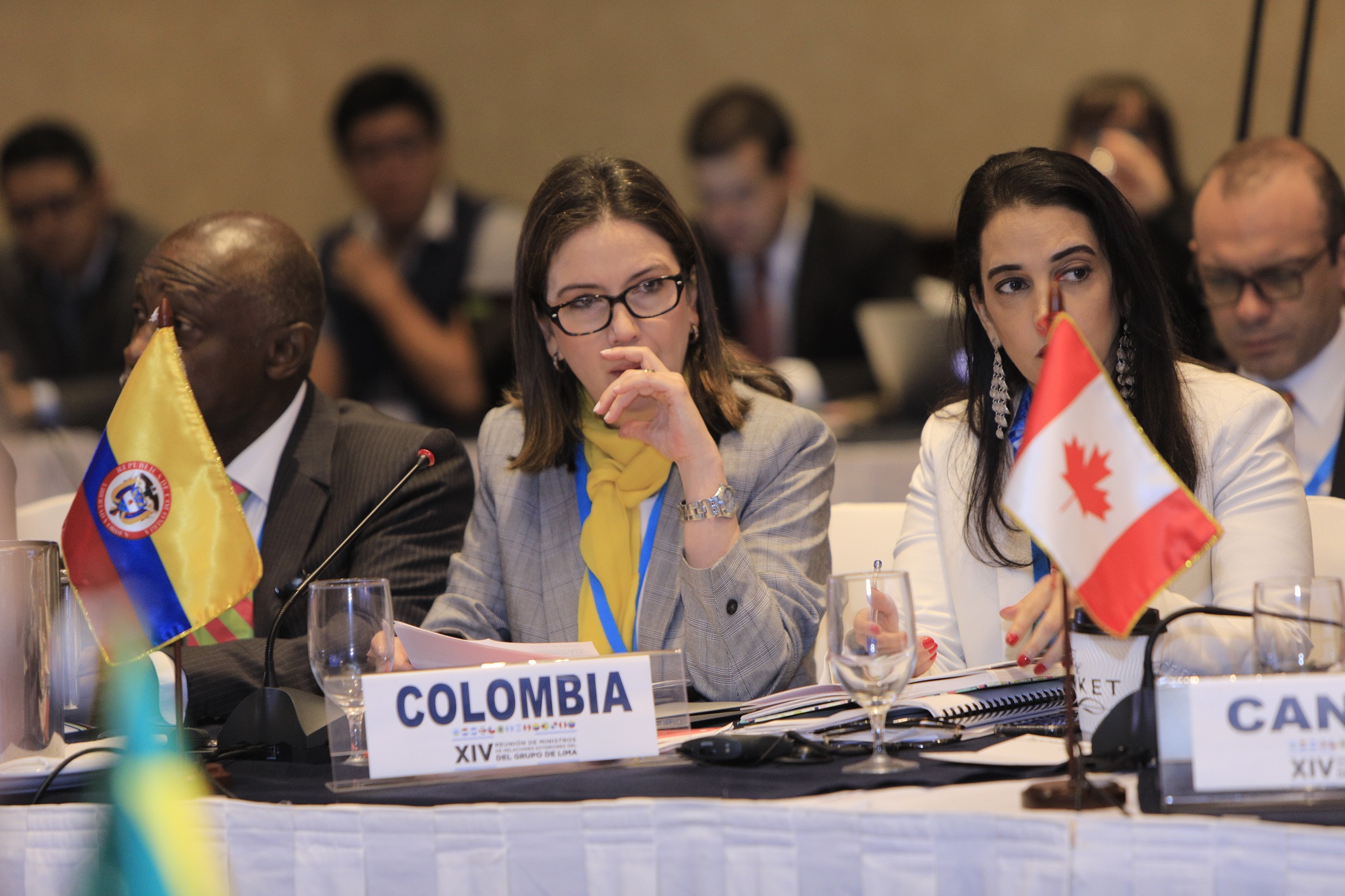 La Viceministra de Asuntos Multilaterales, Adriana Mejía, participó en la XIV Reunión del Grupo de Lima