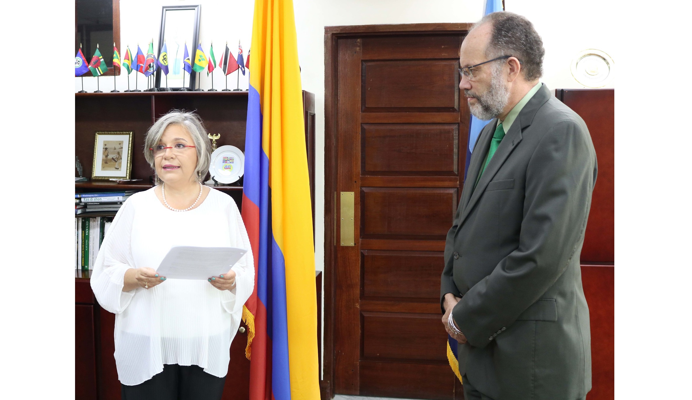 Embajadora Martha Cecilia Pinilla presentó Cartas Credenciales ante la Comunidad del Caribe