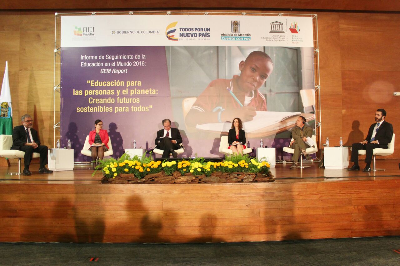En Medellín se lanzó el Informe de Seguimiento a la Educación de la Unesco 2016