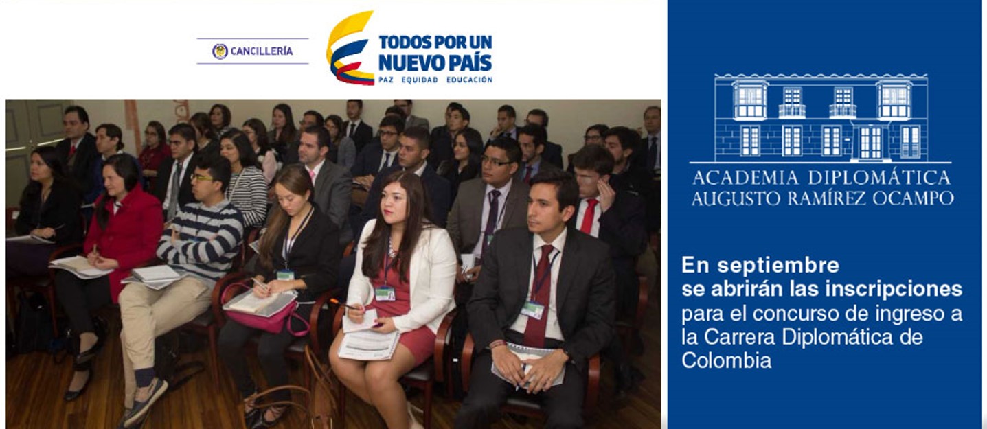 En septiembre se abrirán las inscripciones para el concurso de ingreso a la Carrera Diplomática de Colombia